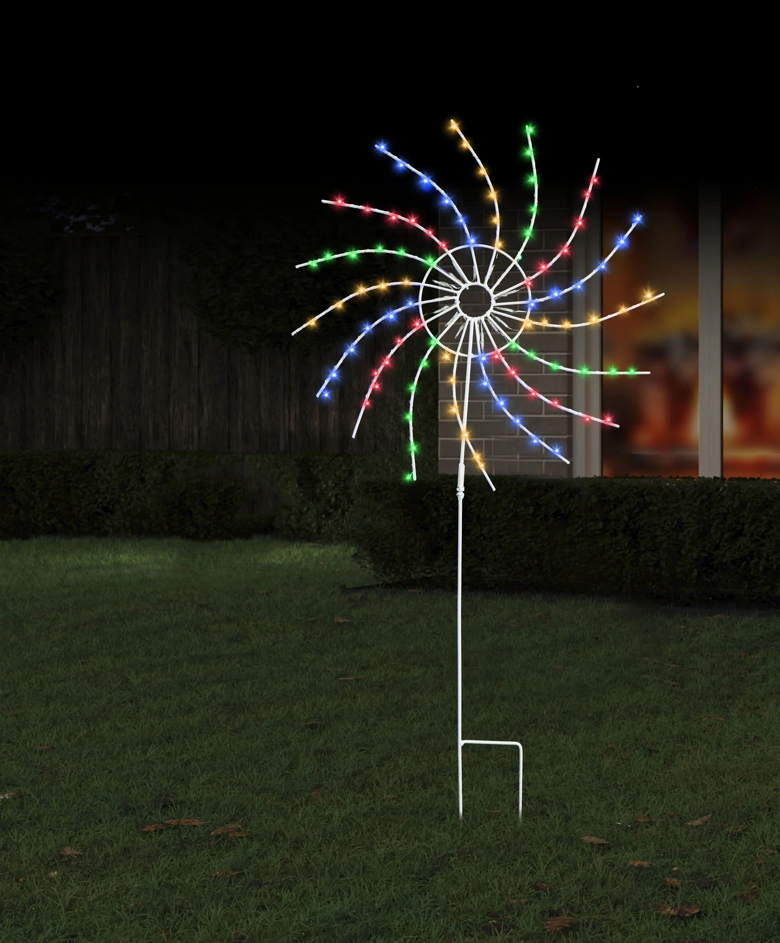 Solar LED Spinner 2-in-1 – Hang or Stake