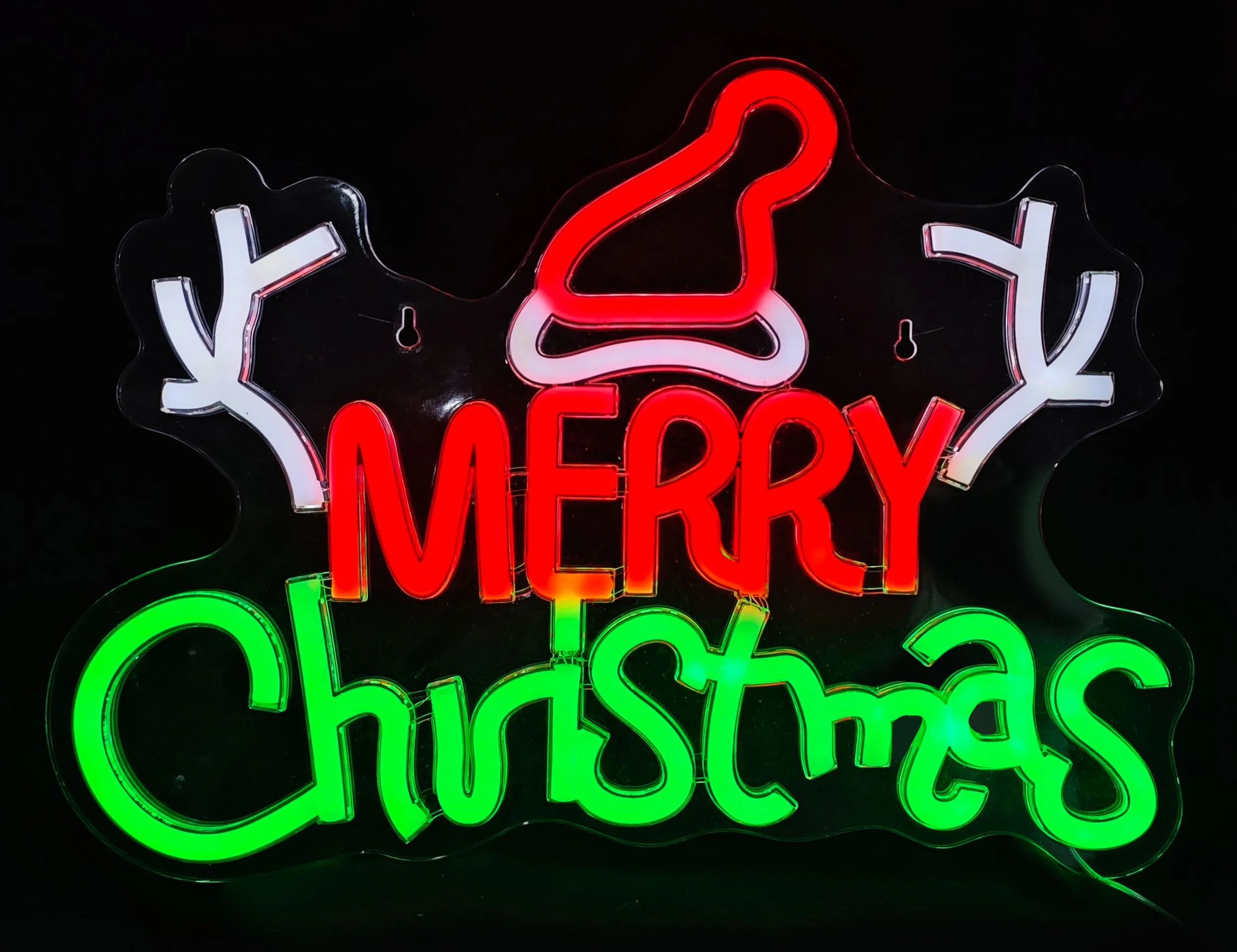 USB LED Neonflex Merry Christmas Antlers