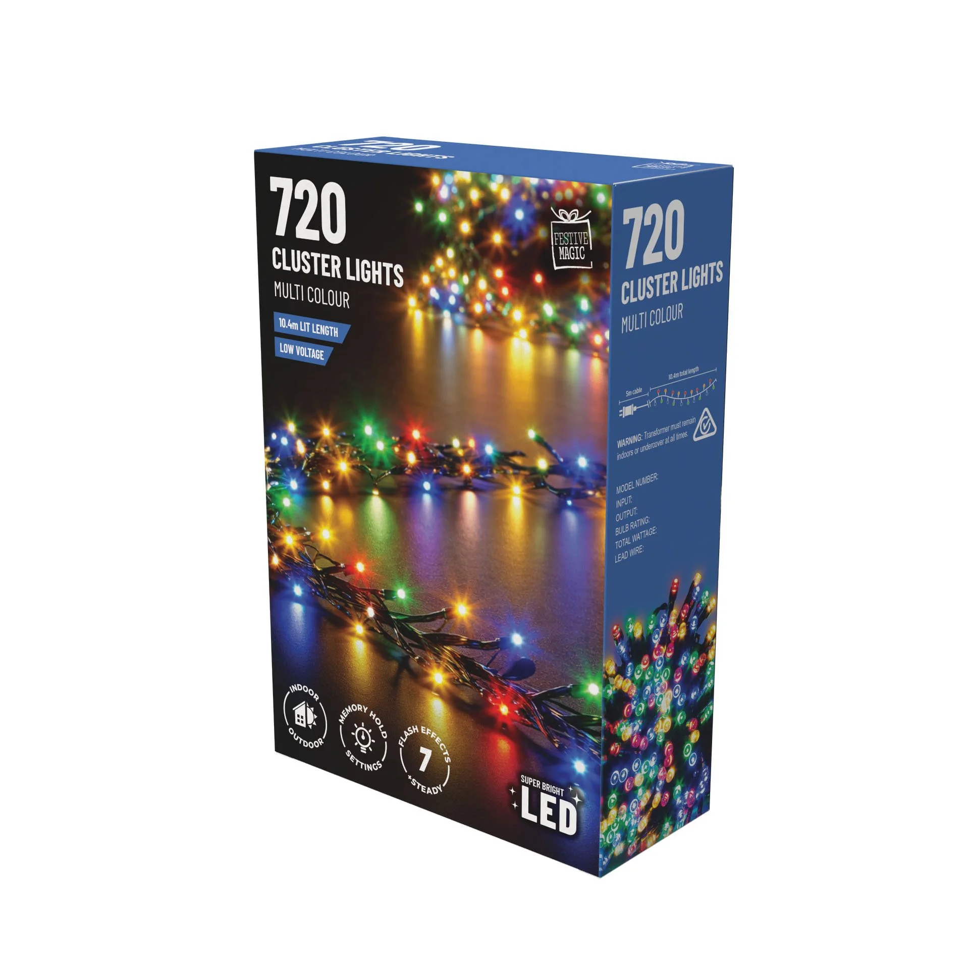 720 LED Cluster Lights – Multi Colour