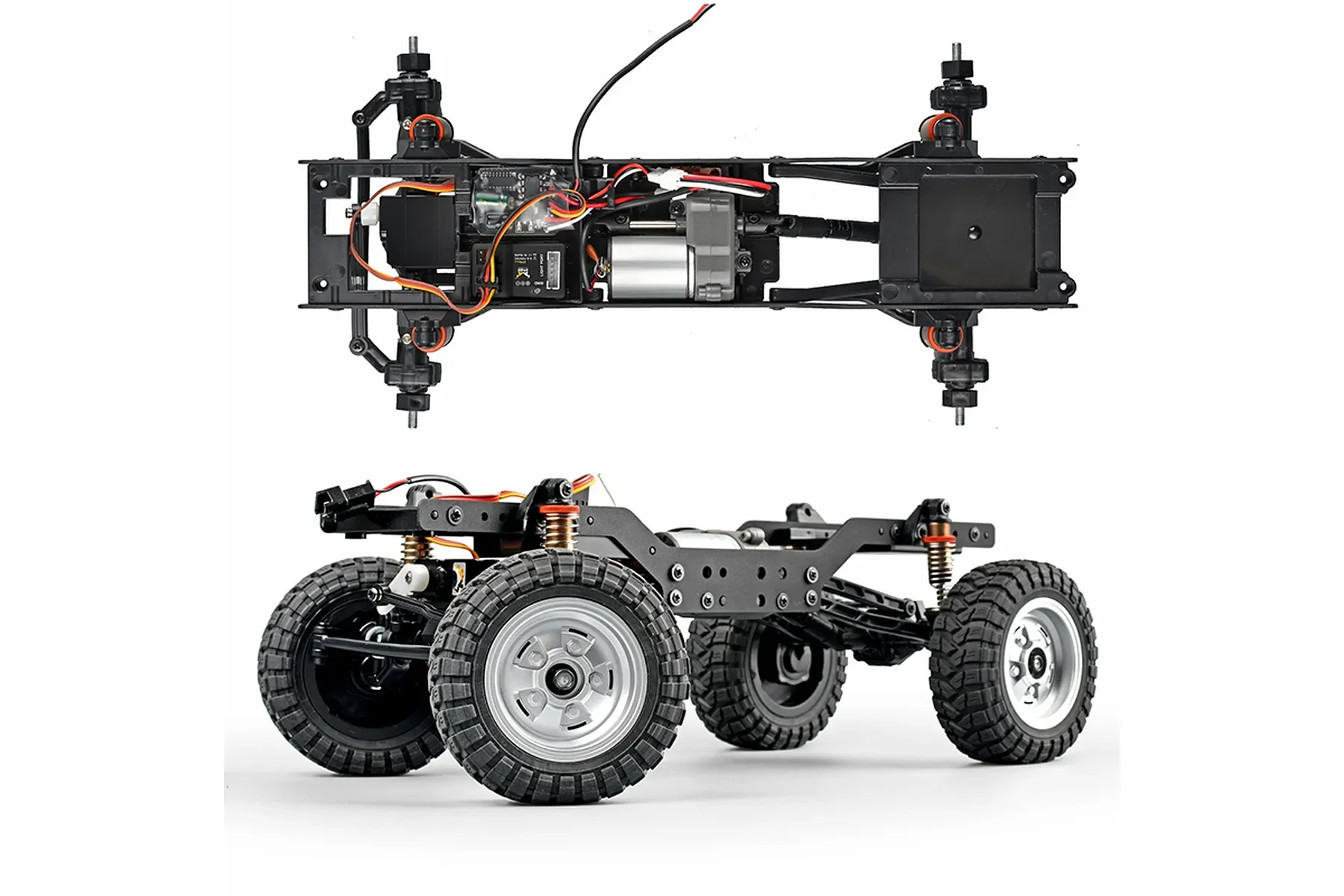MN Model MN168 1:12 4WD RC crawler inspired by the Range Rover Classic with gloss paint, working lights, and off-road suspension