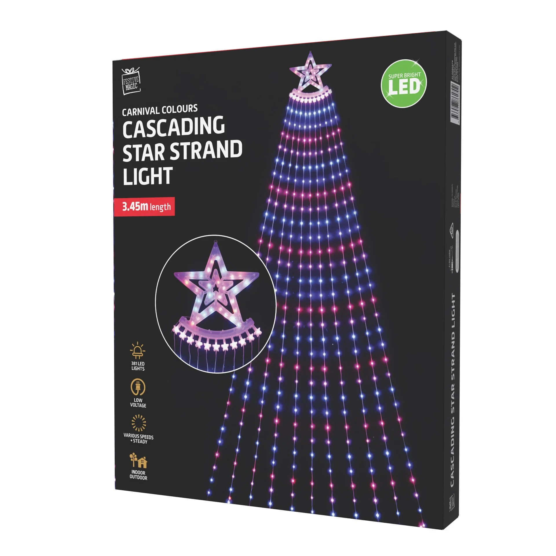 Flexi Light Waterfall Star Carnival