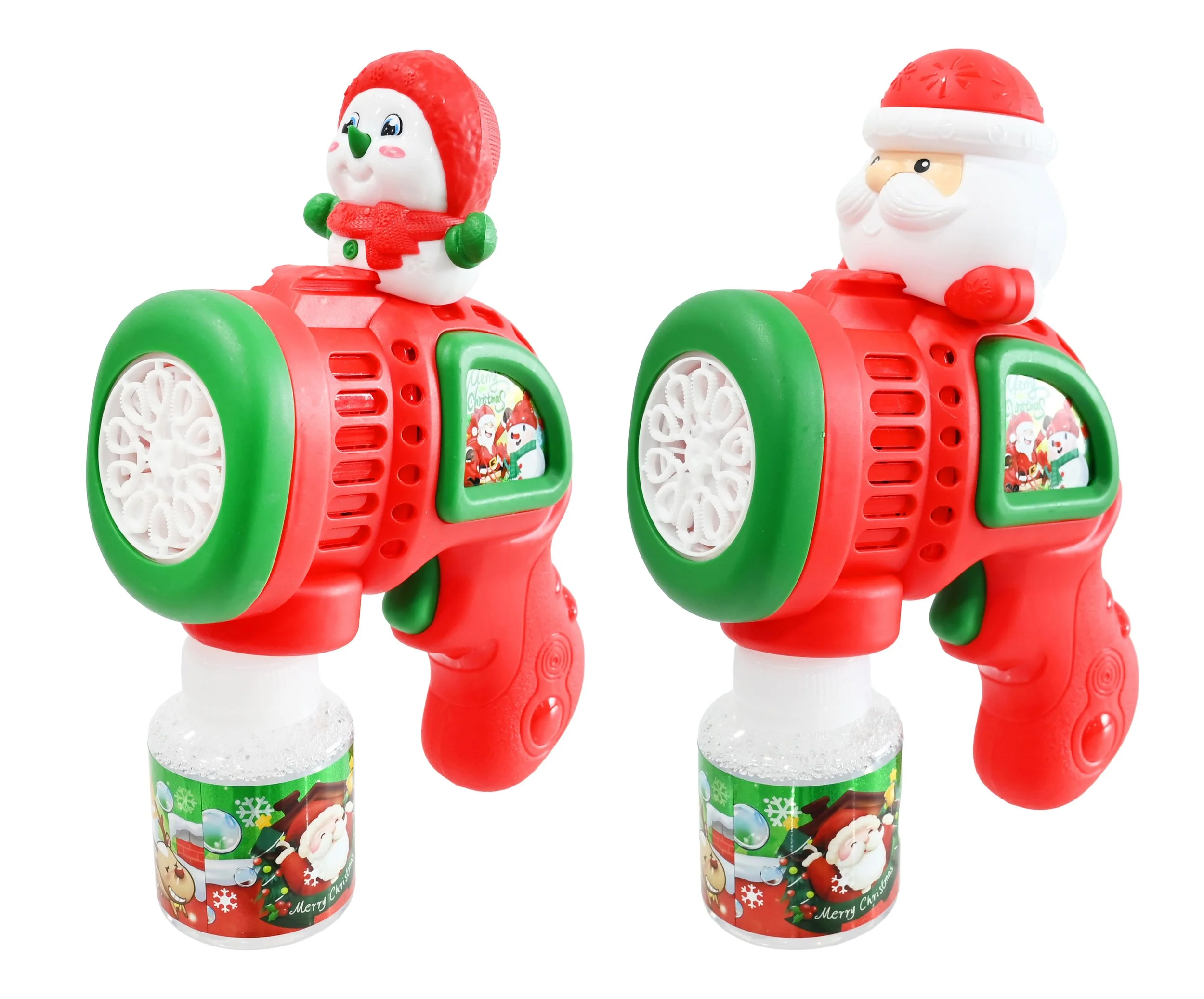 LED Bubble Gun Santa / Snowman