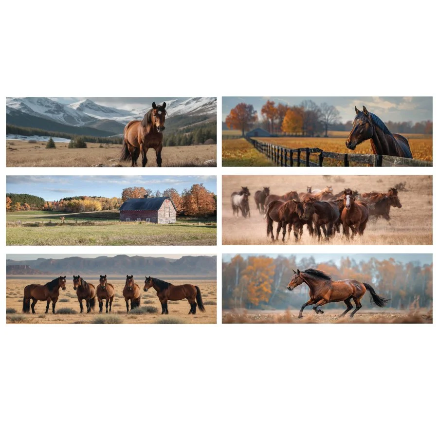 'Stables Addition' Hanging Canvas Print - 40 x 120 cm