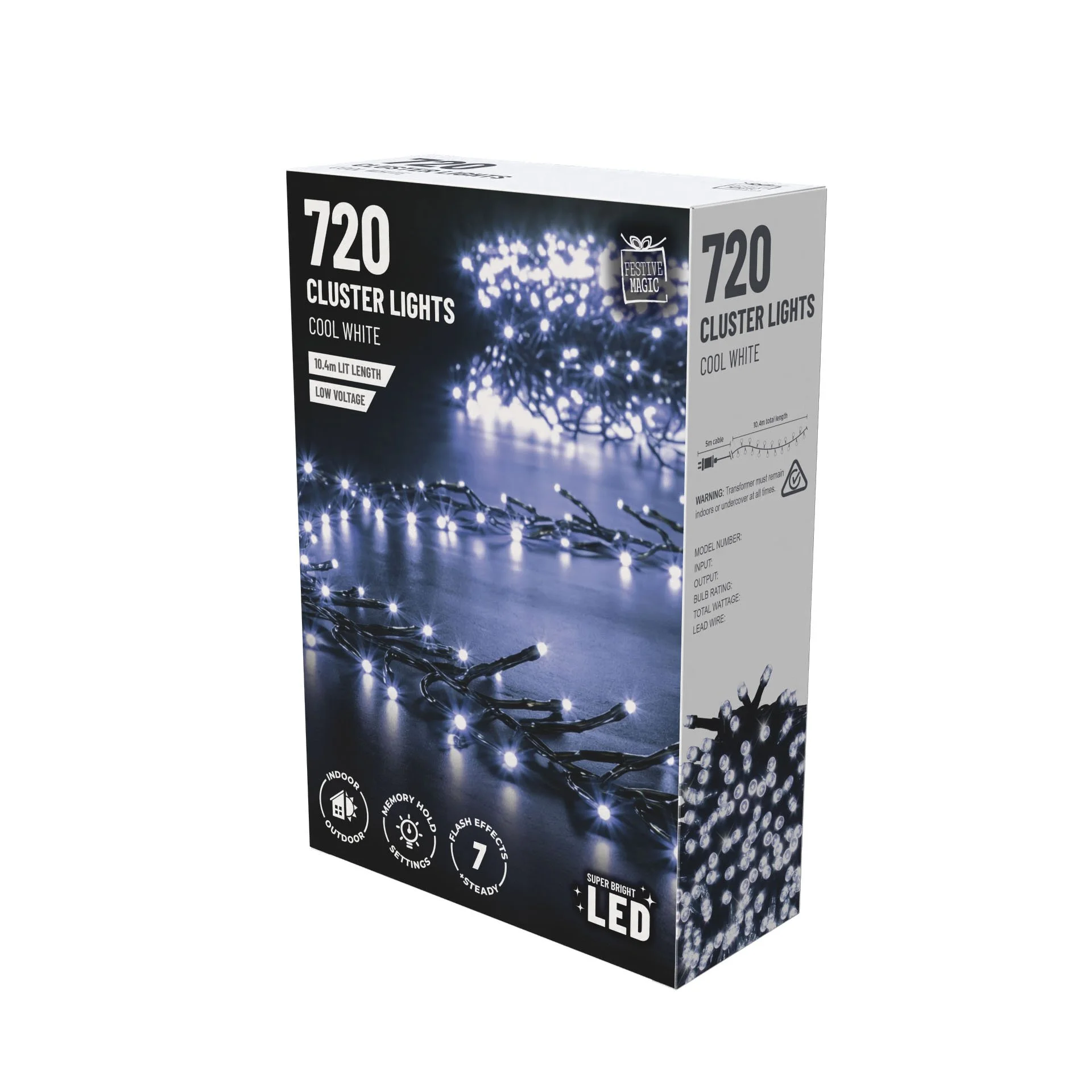 720 LED Cluster Lights – Cool White