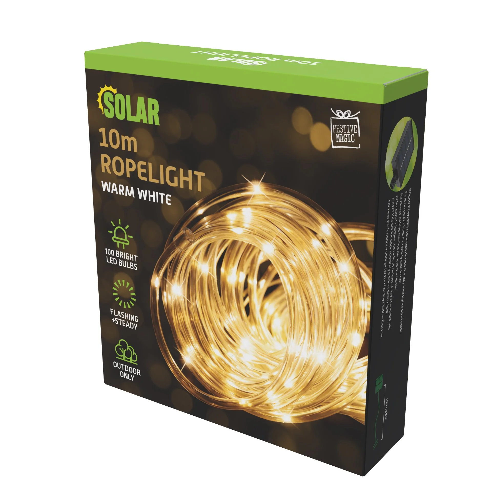Solar Tube Light 10m Warm White