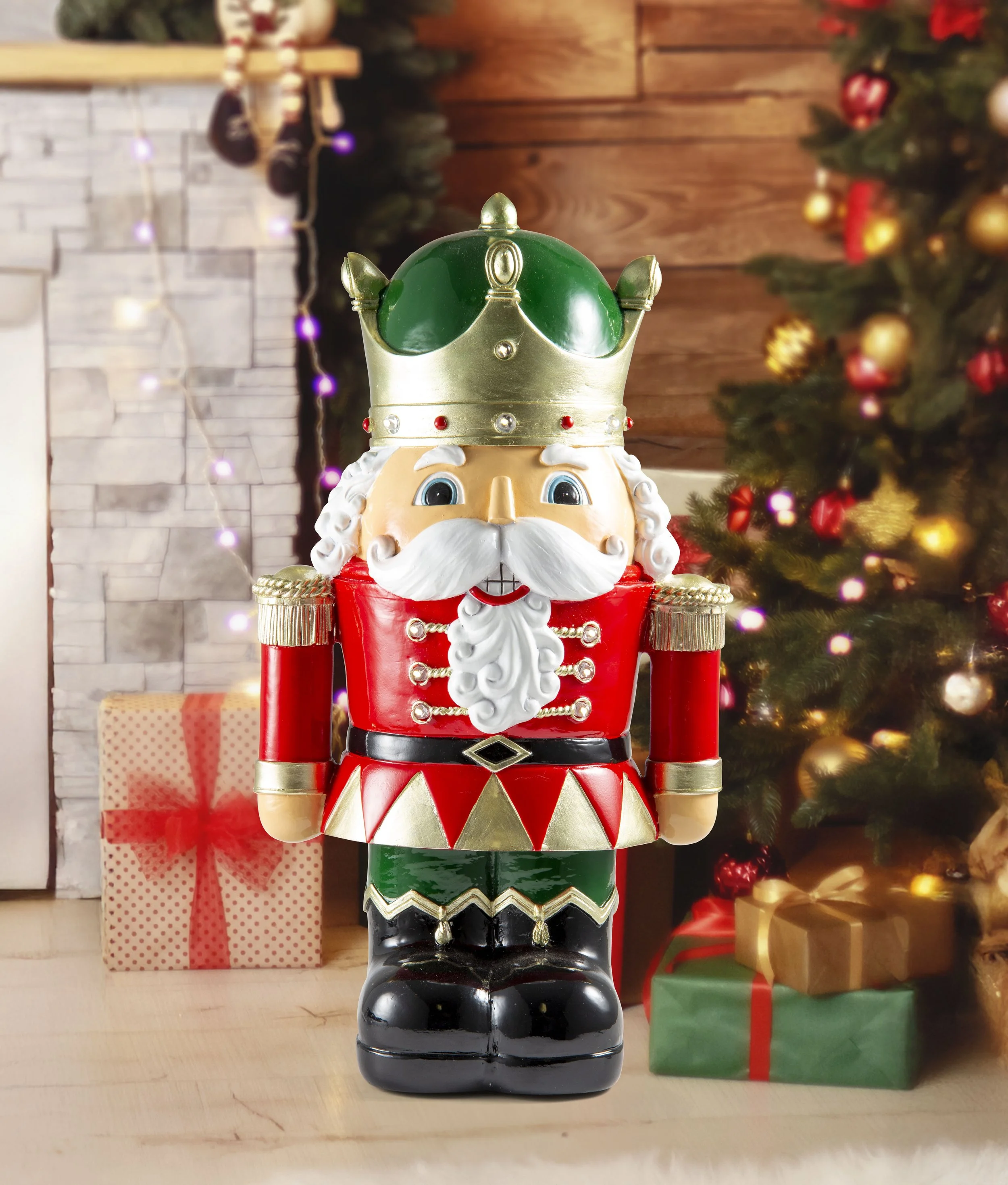 Glossy King Figurine – Warm White LED - 31cm