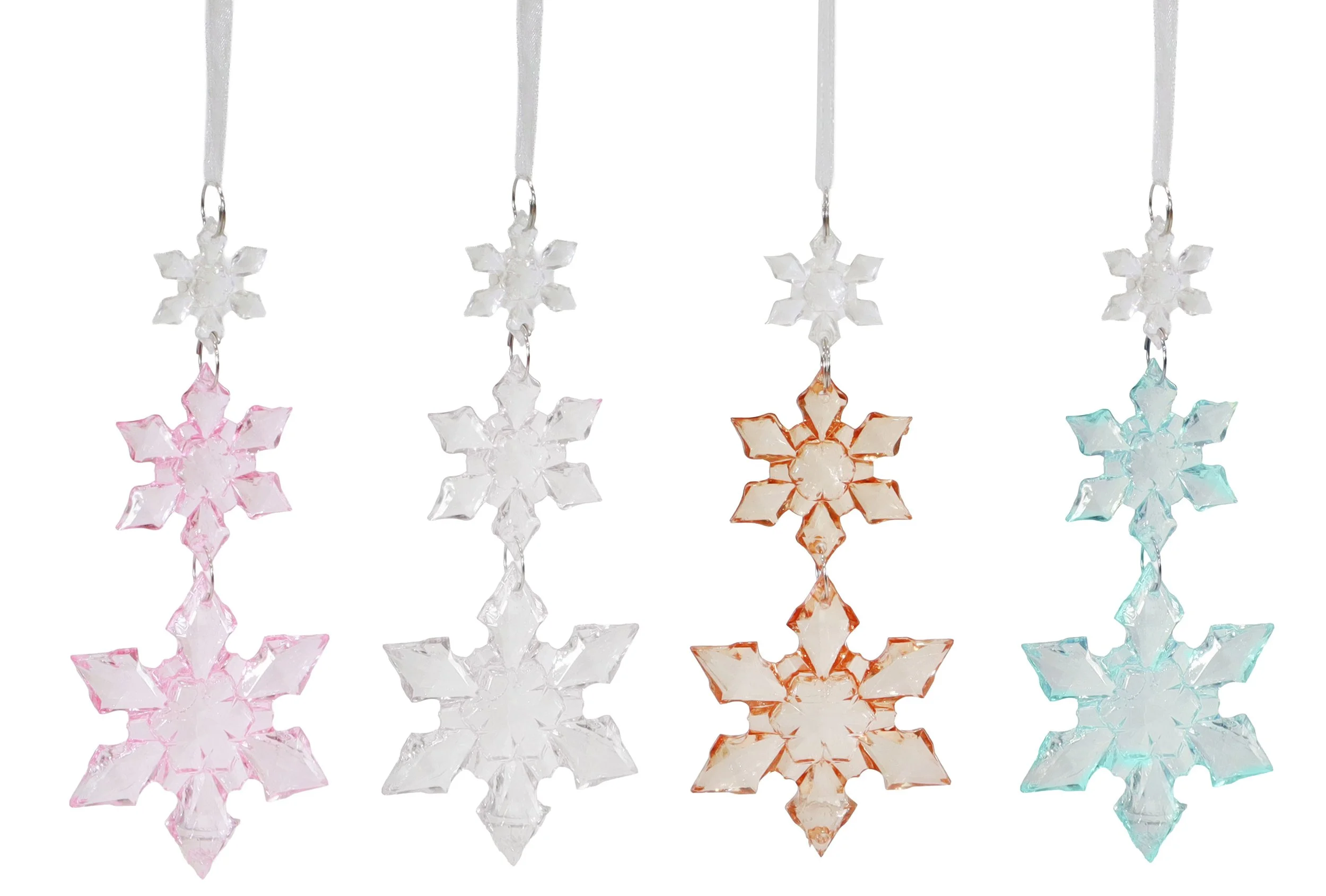 Hanging Snowflake Drop 14cm Assorted