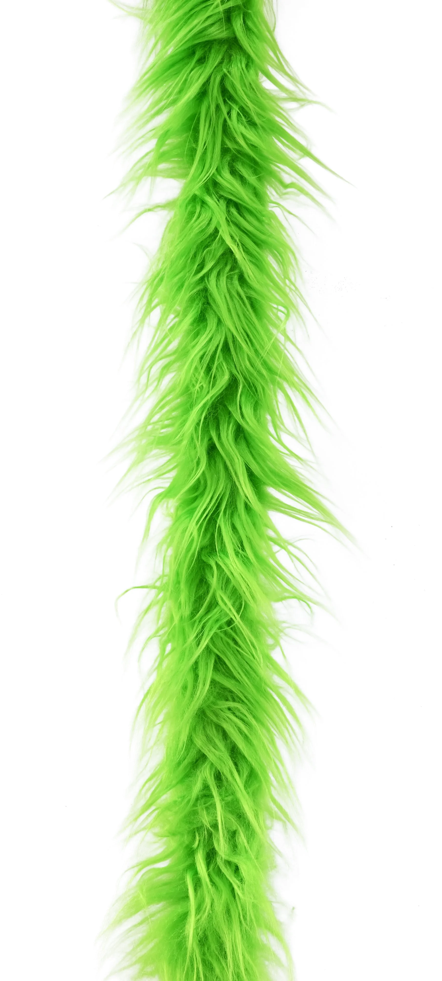 Mean Green Faux Fur Ribbon 2m