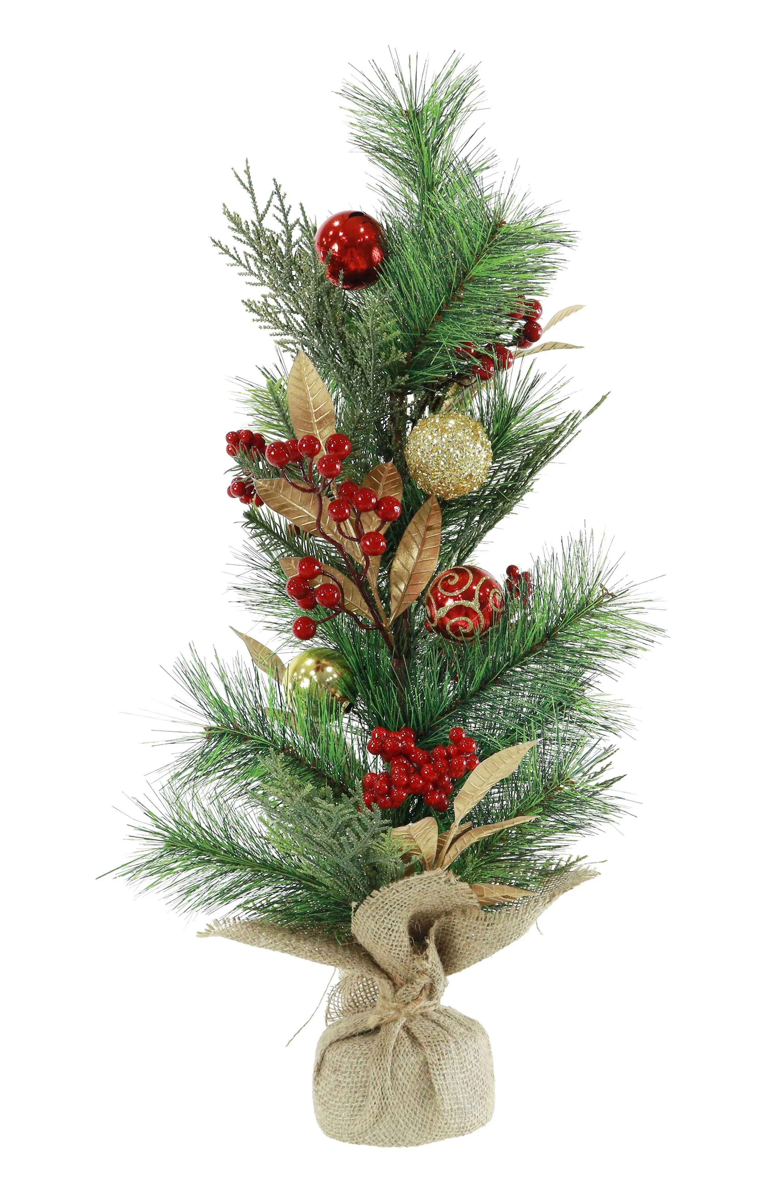 Decorated Pine Potted Tree 65cm