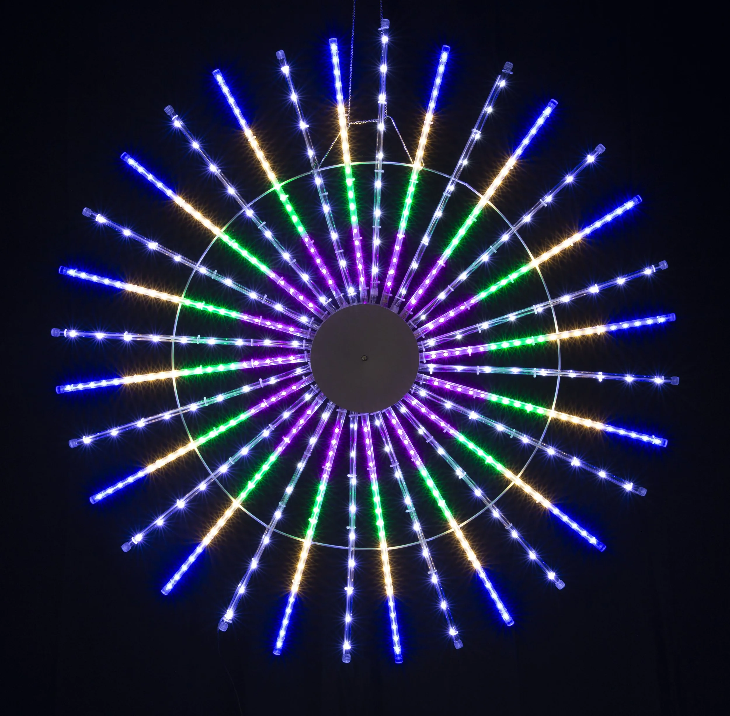 LED Ropelight Fan w/Melting Icicles