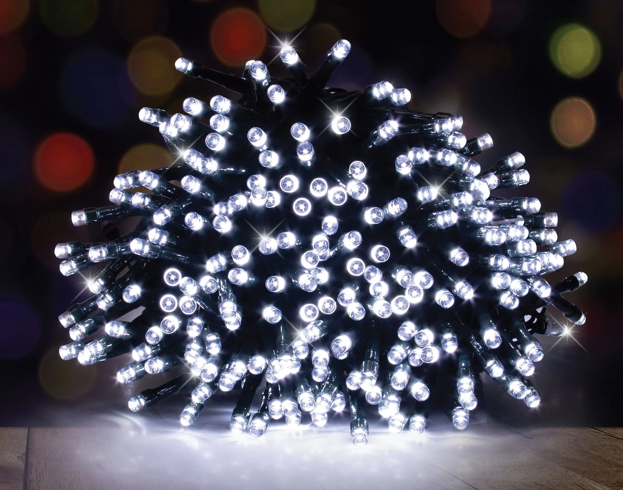 Solar with USB Fairy Lights 500 Cool White