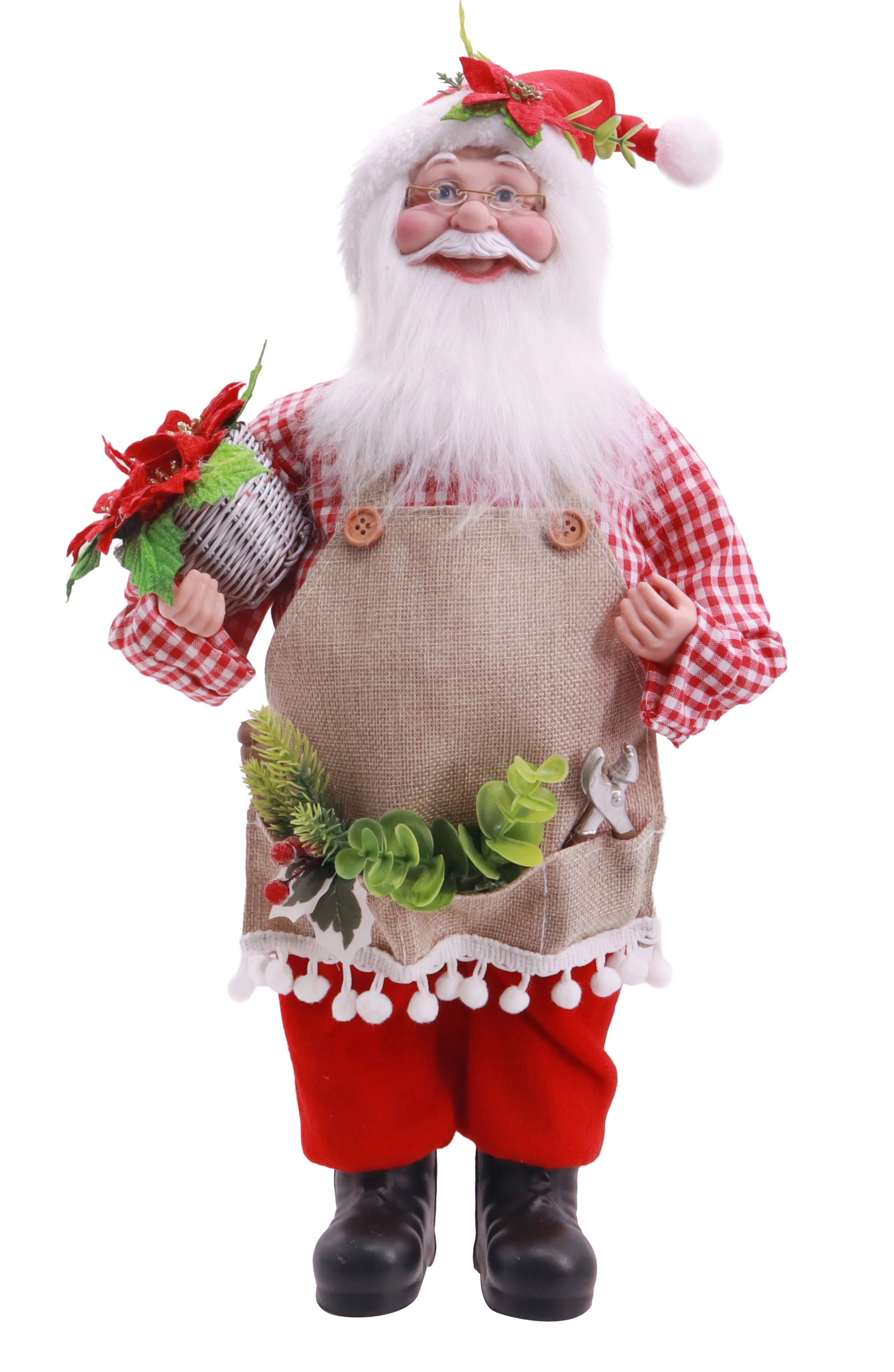Santa Figure Festive Gardener 45cm