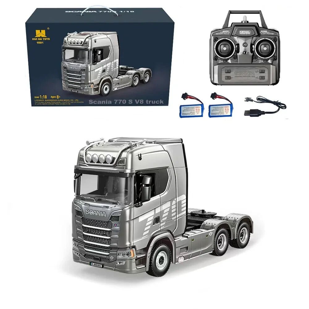 Huina 1/18 Scania 770S Semi Tractor (Grey)