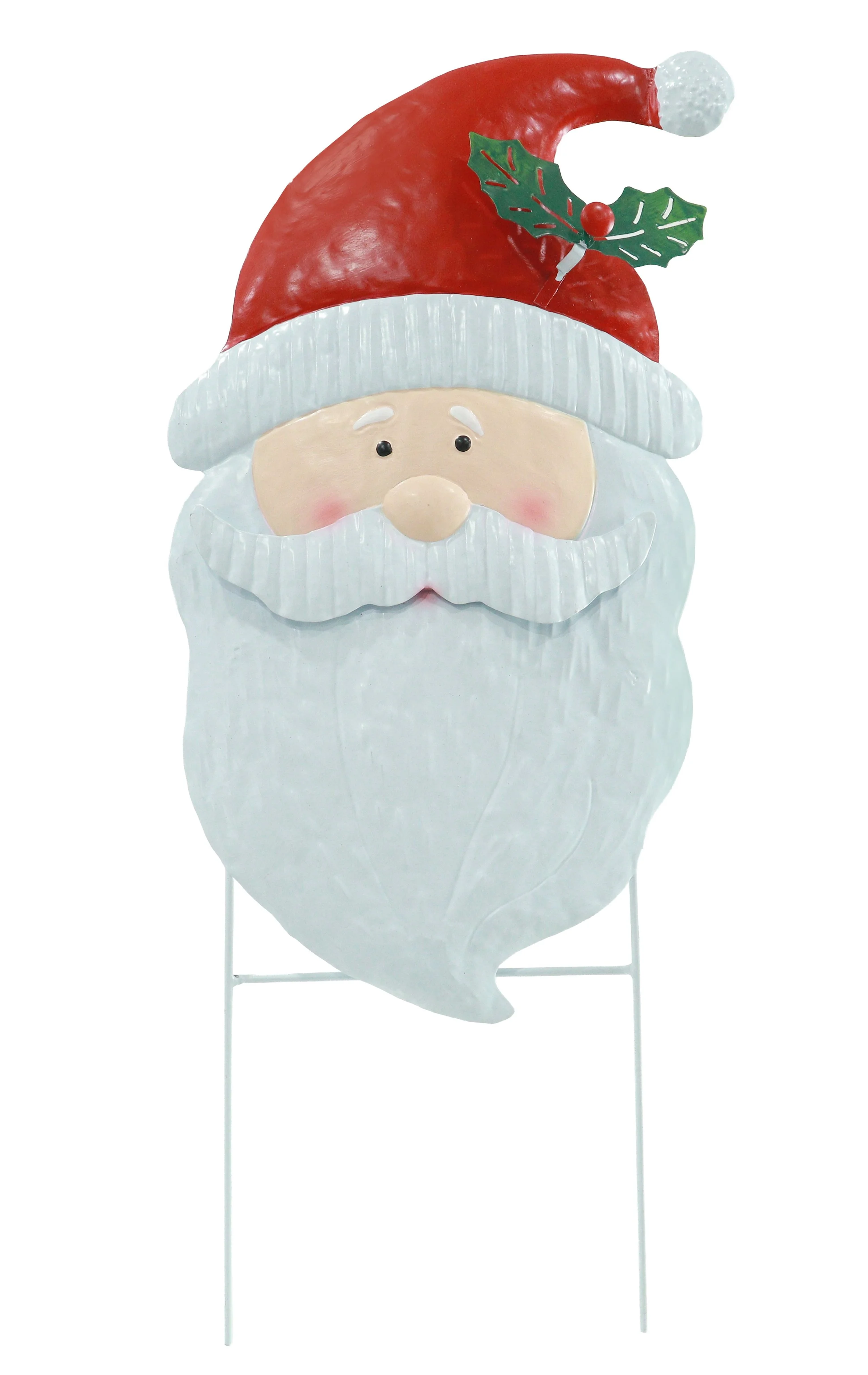 Santa Claus Metal Yard Stake 60cm