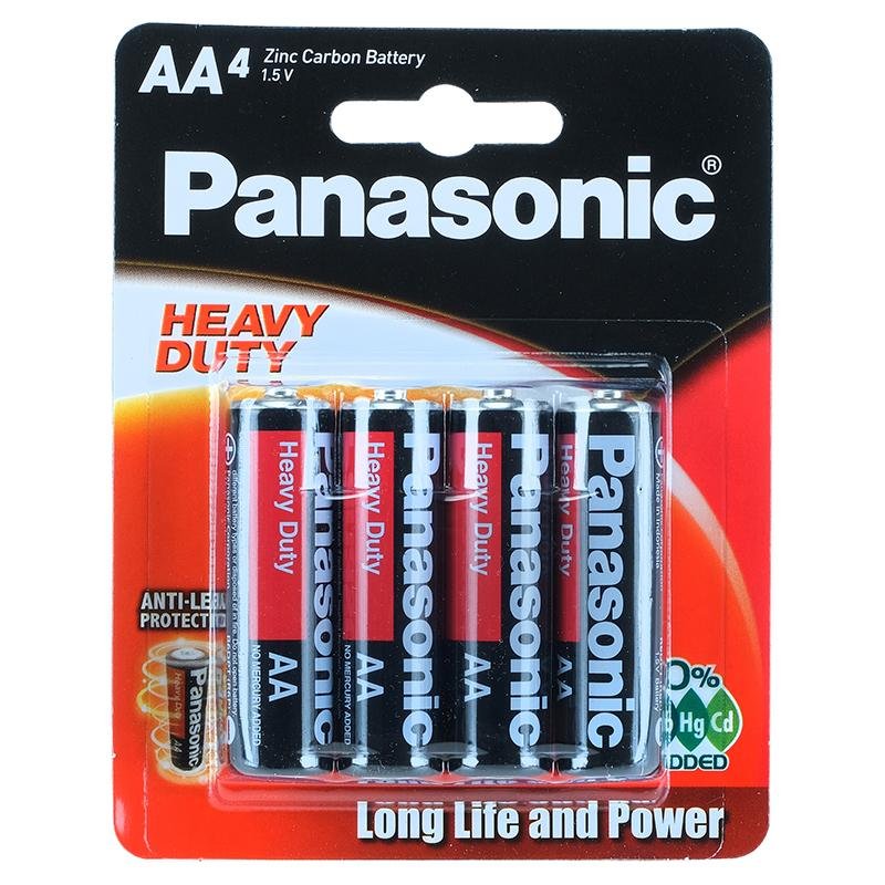 Panasonic Heavy Duty AA Batteries - 4 Pack