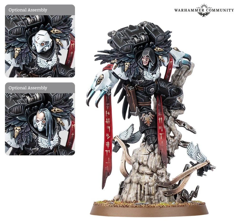 Raven Guard: Aethon Shaan miniature with Claws of Severax