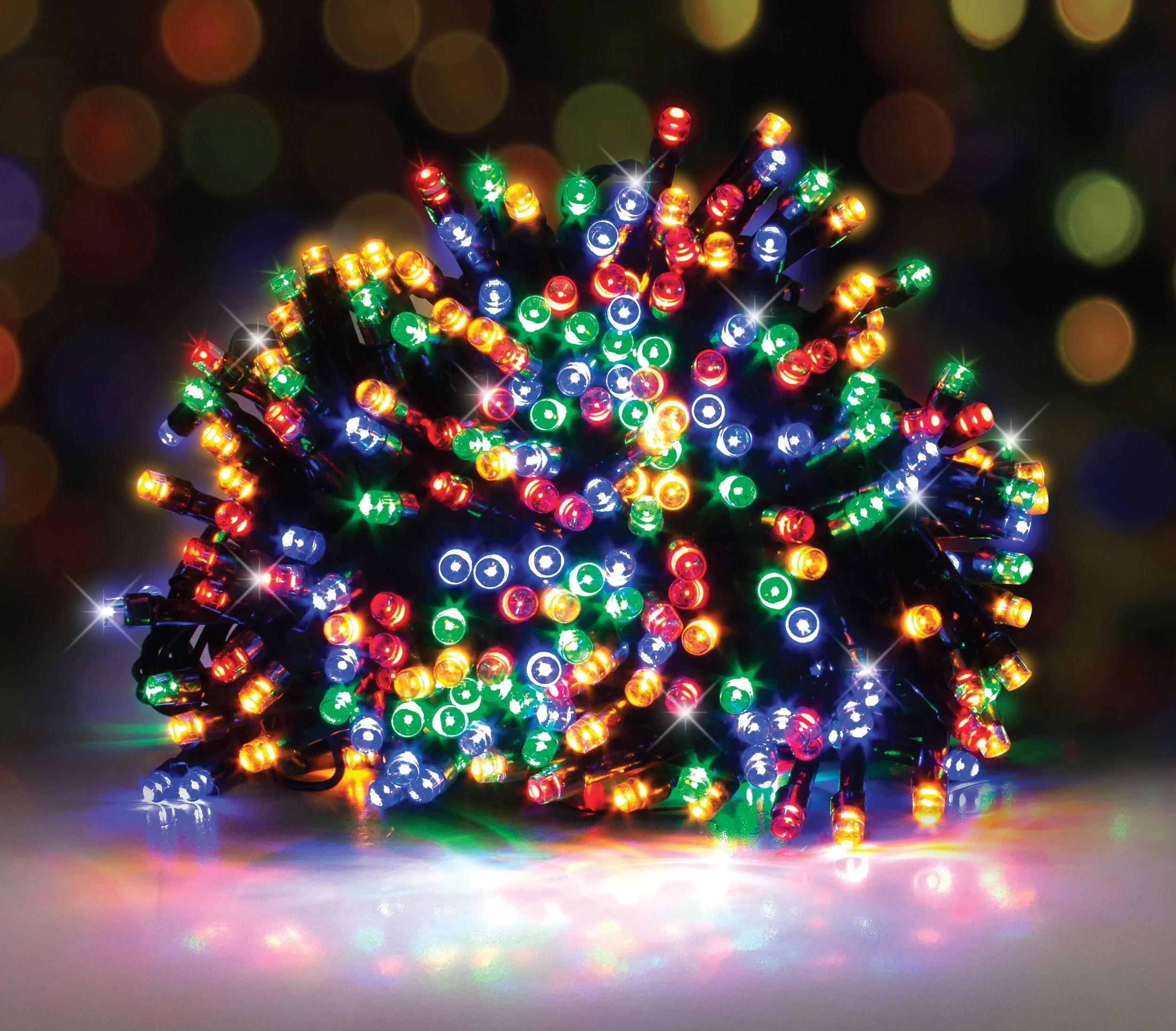 Solar with USB Fairy Lights 500 Multi