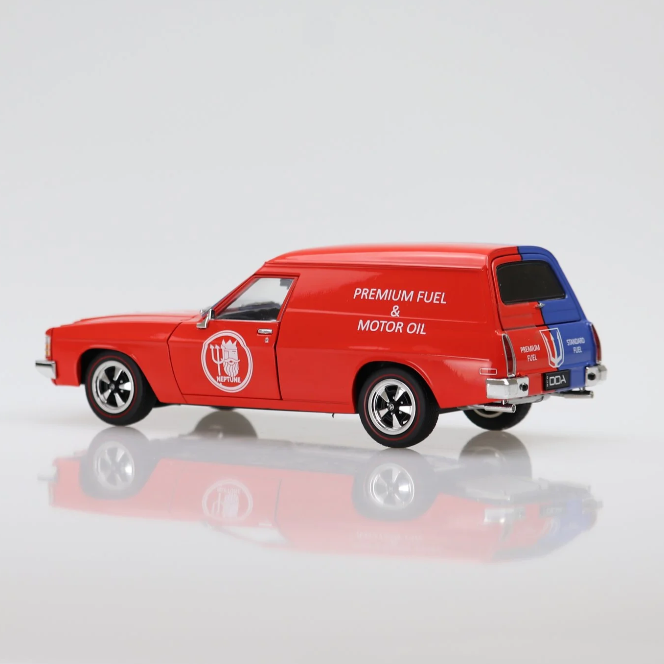 1:24 scale DDA Holden HJ Panel Van in Neptune Fuel livery – opening bonnet, doors, tailgate, detailed engine and Neptune branding