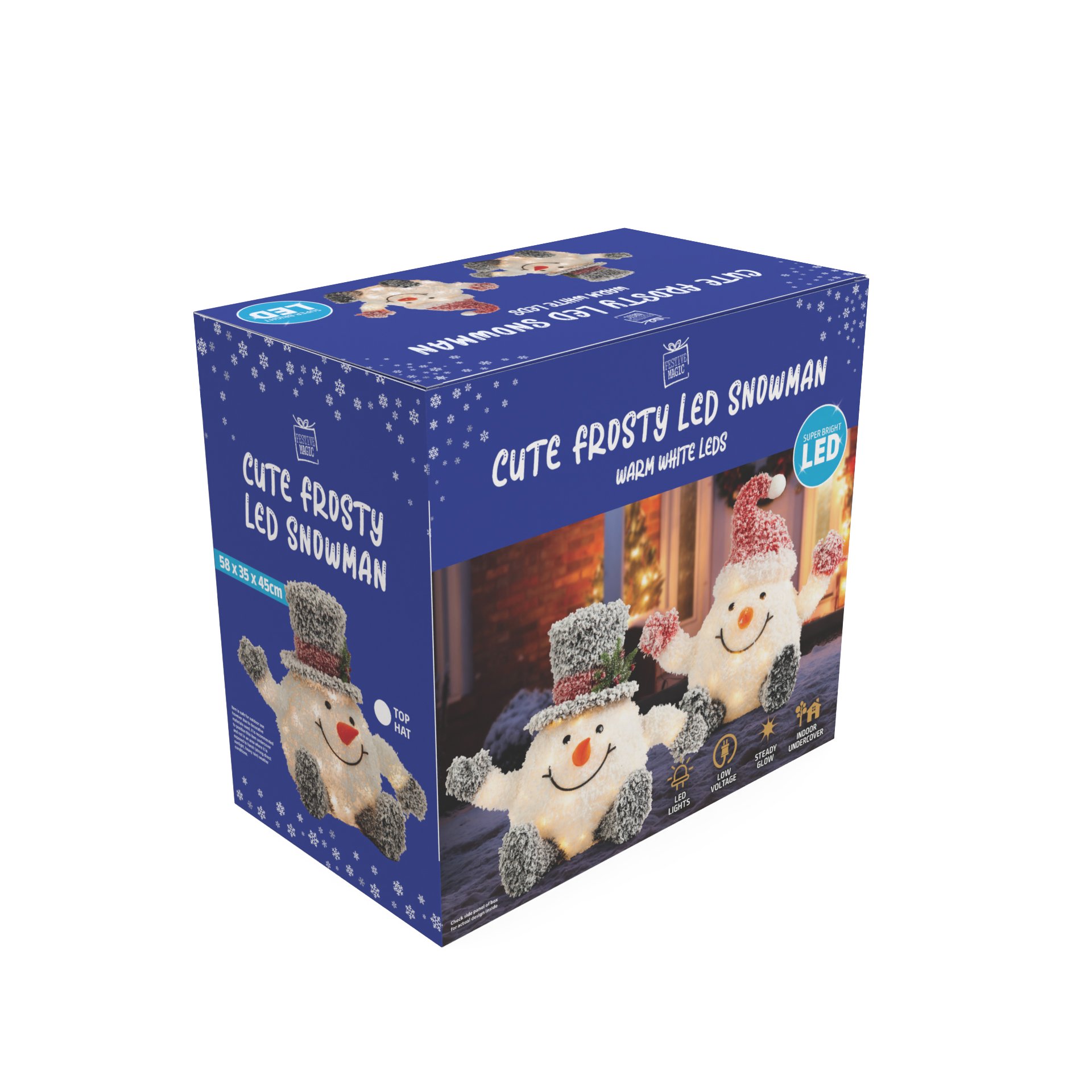 Frosty Cute Snowman Steady Glow