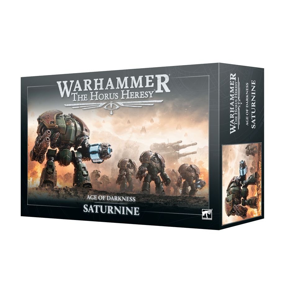 Saturnine Boxed Set – Warhammer: The Horus Heresy starter set with 50 miniatures, rulebook, tokens, templates, and faction decals