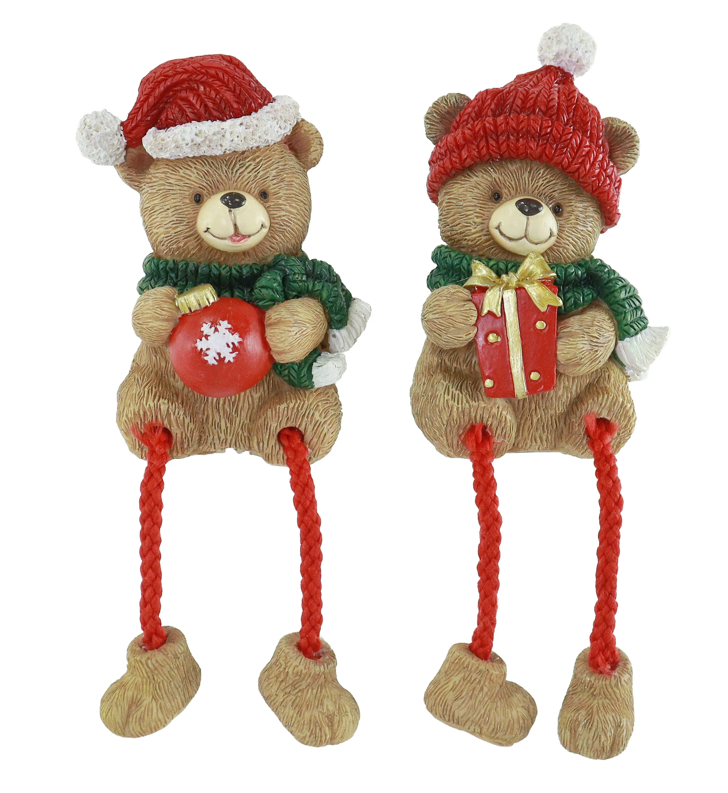 Resin Sitting Bear Decoration Assorted