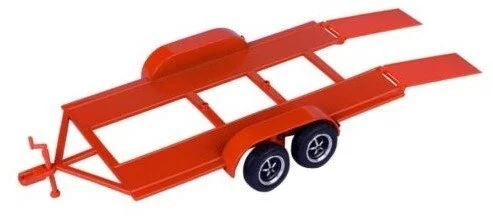 1:24 metal trailer with plastic tow bar die-cast accessory in assorted colours