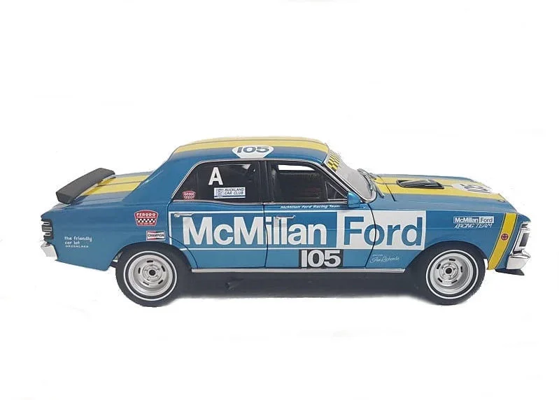 1:32 Blue XY GTHO #105 Racing Jim Richards Ford Falcon die-cast model with blue race livery