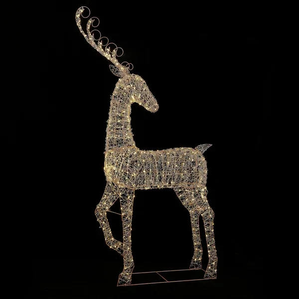 2m Outdoor Light-Up Reindeer – 440 Warm White LEDs