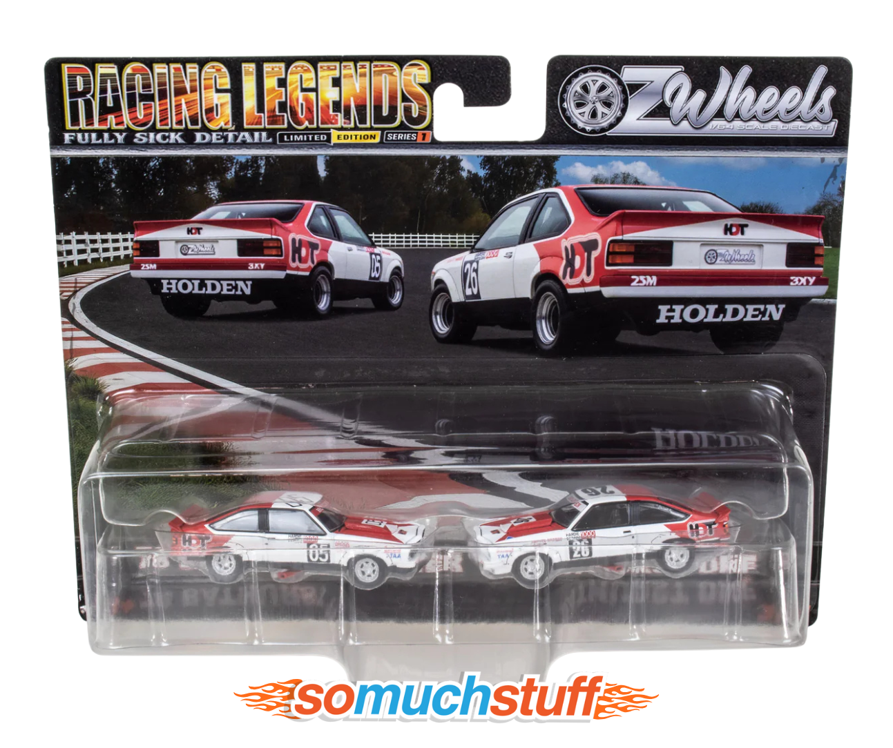 Oz Wheels Racing Legends A9X Torana twin pack featuring 1978 Bathurst winner and 1979 DNF model cars in Limited Edition Fully Sick Detail packaging.