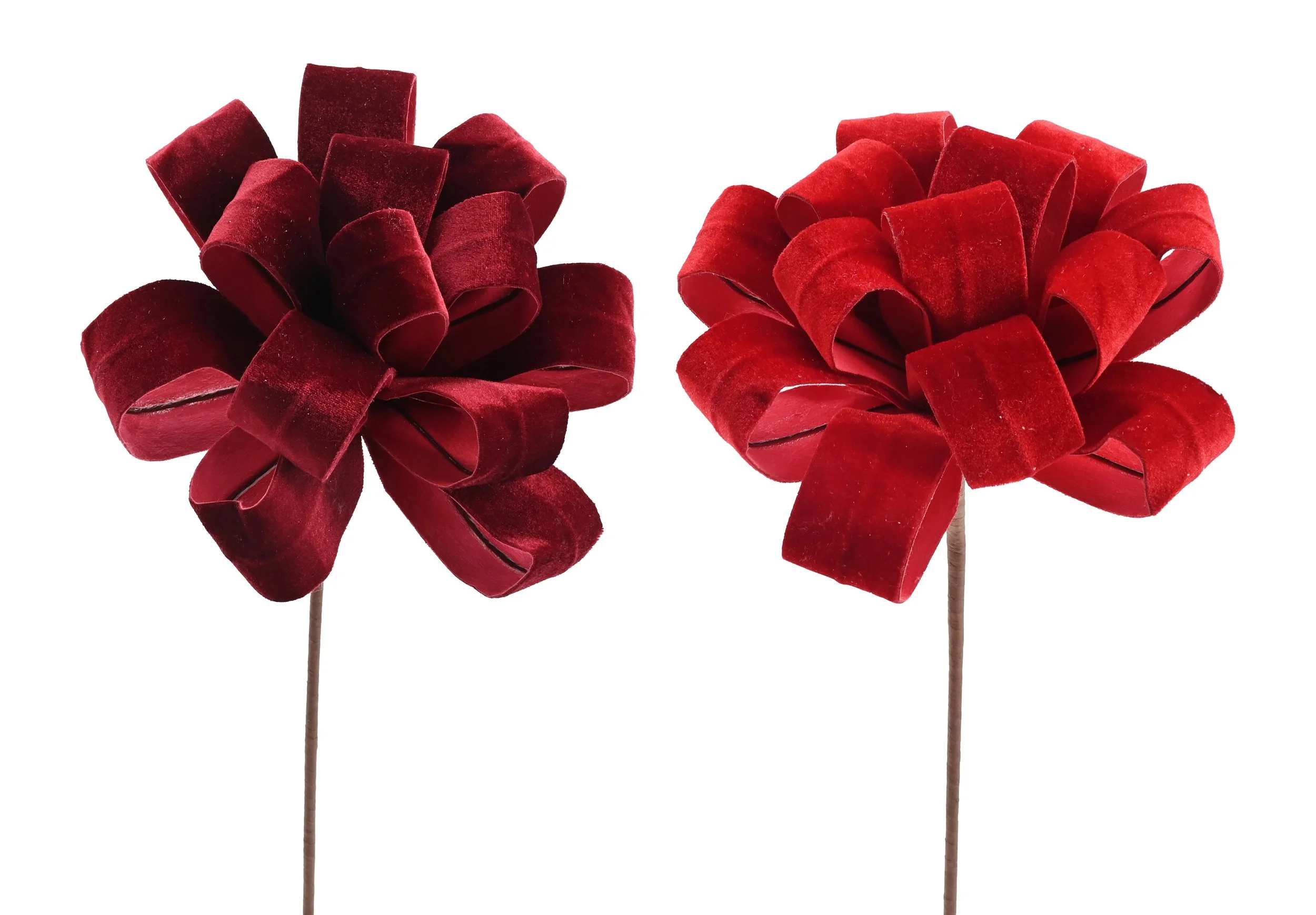 Velvet Loop Flower Stem 40cm Assorted
