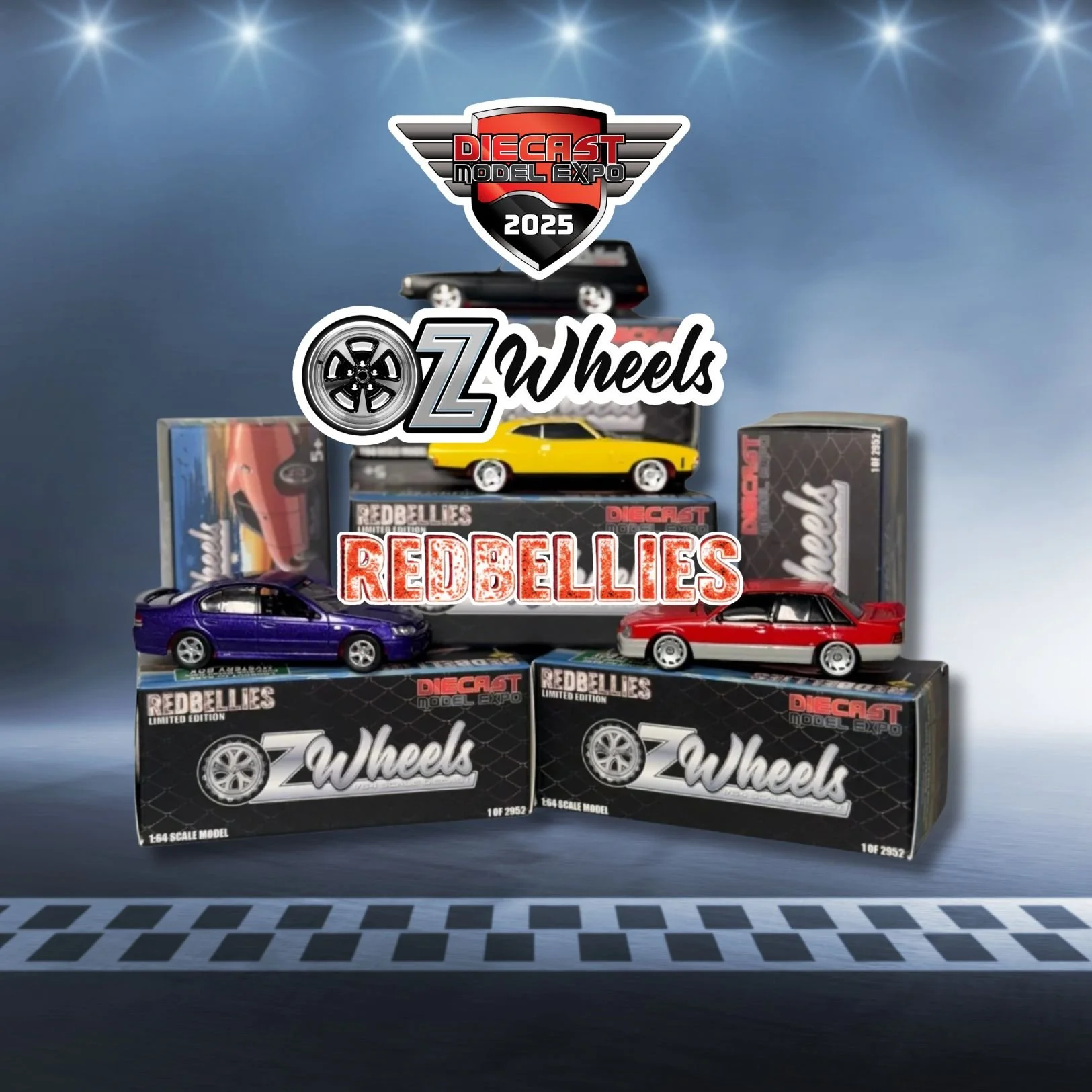 Redbellies Diecast Expo ’25 Cars – OZWheels 1:64 Limited Edition Diecast (Sealed)