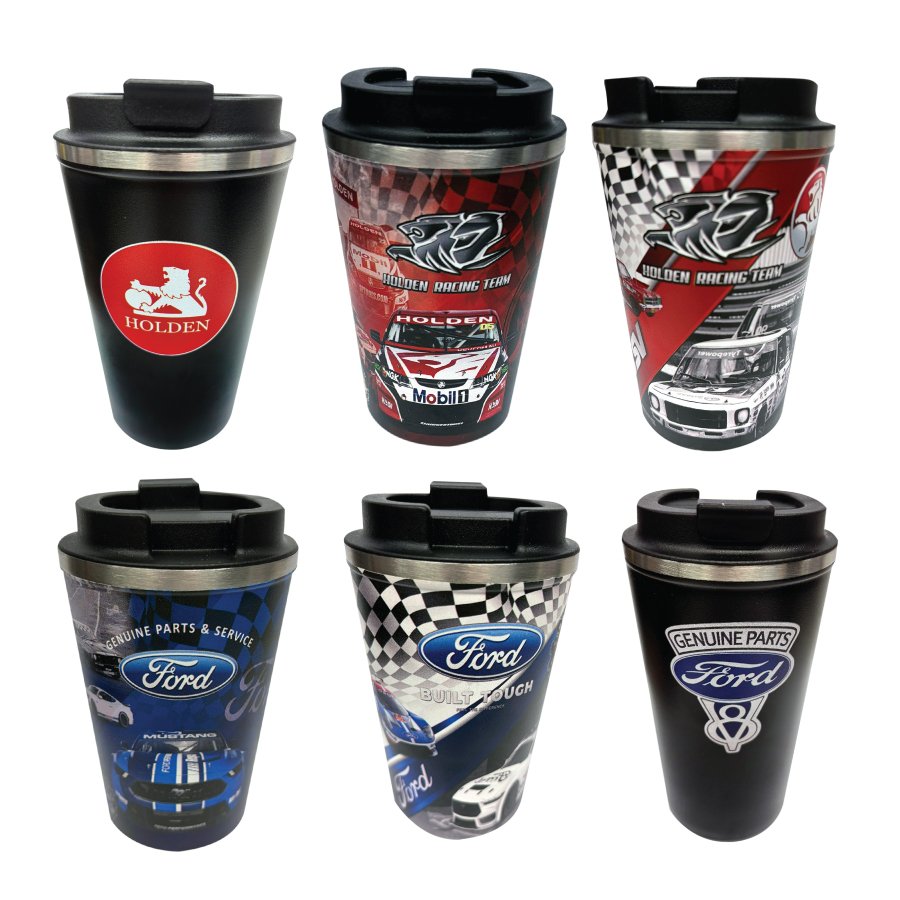 Ford & Holden Metal Travel Mugs - 510ml