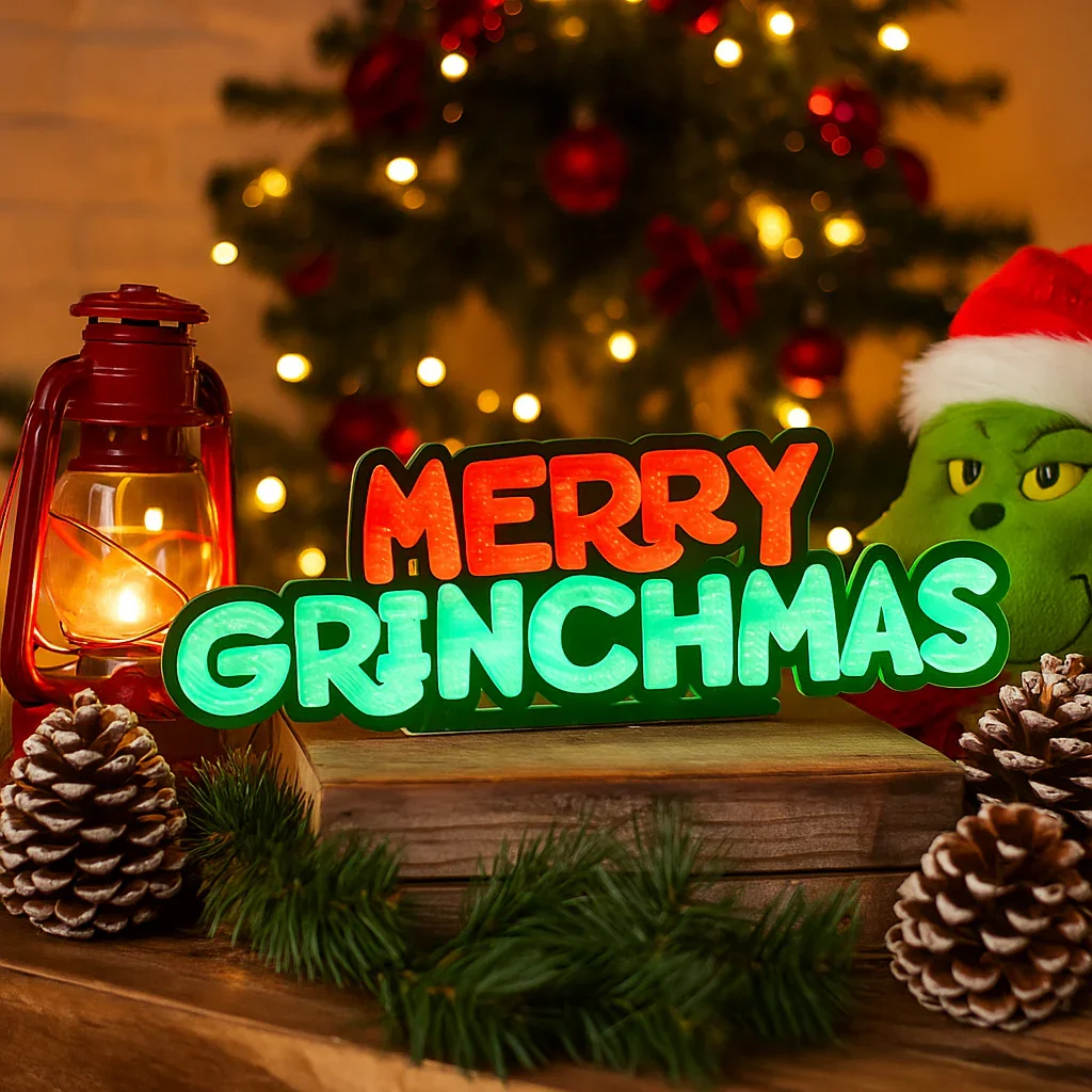 Merry Grinchmas Infinity Sign 90cm