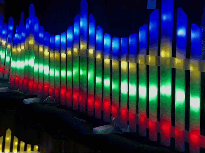 Lit Picket Fence 8-Pack Multi Colour