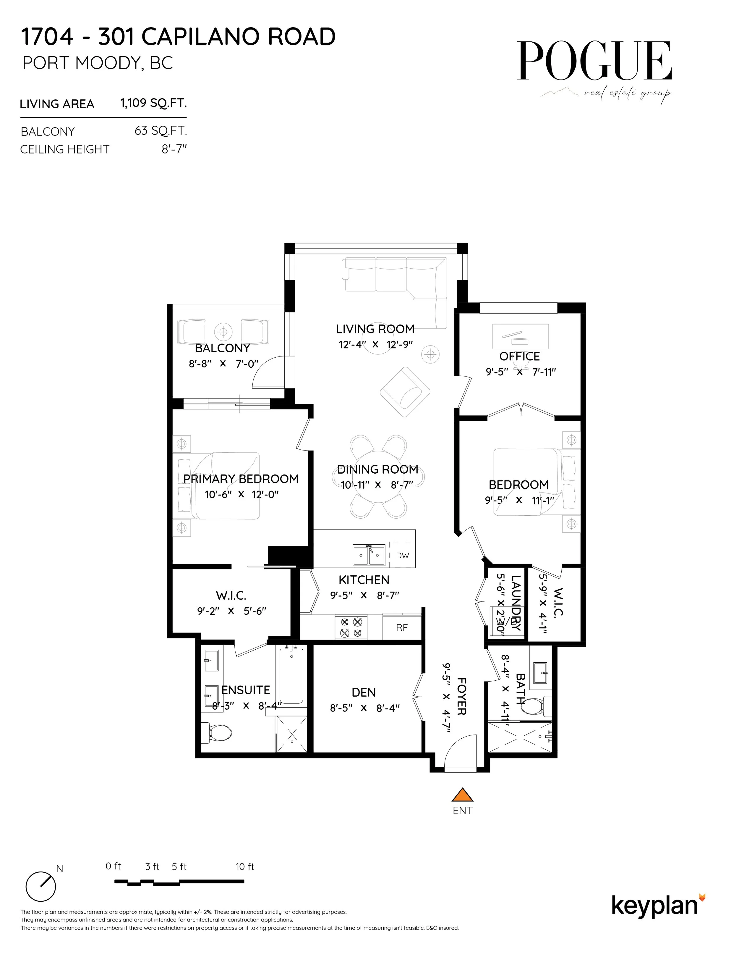 1704 301 Capilano Road Suter Brook Village Port Moody Floor Plan Carolyn Pogue Port Moody Real Estate Agent
