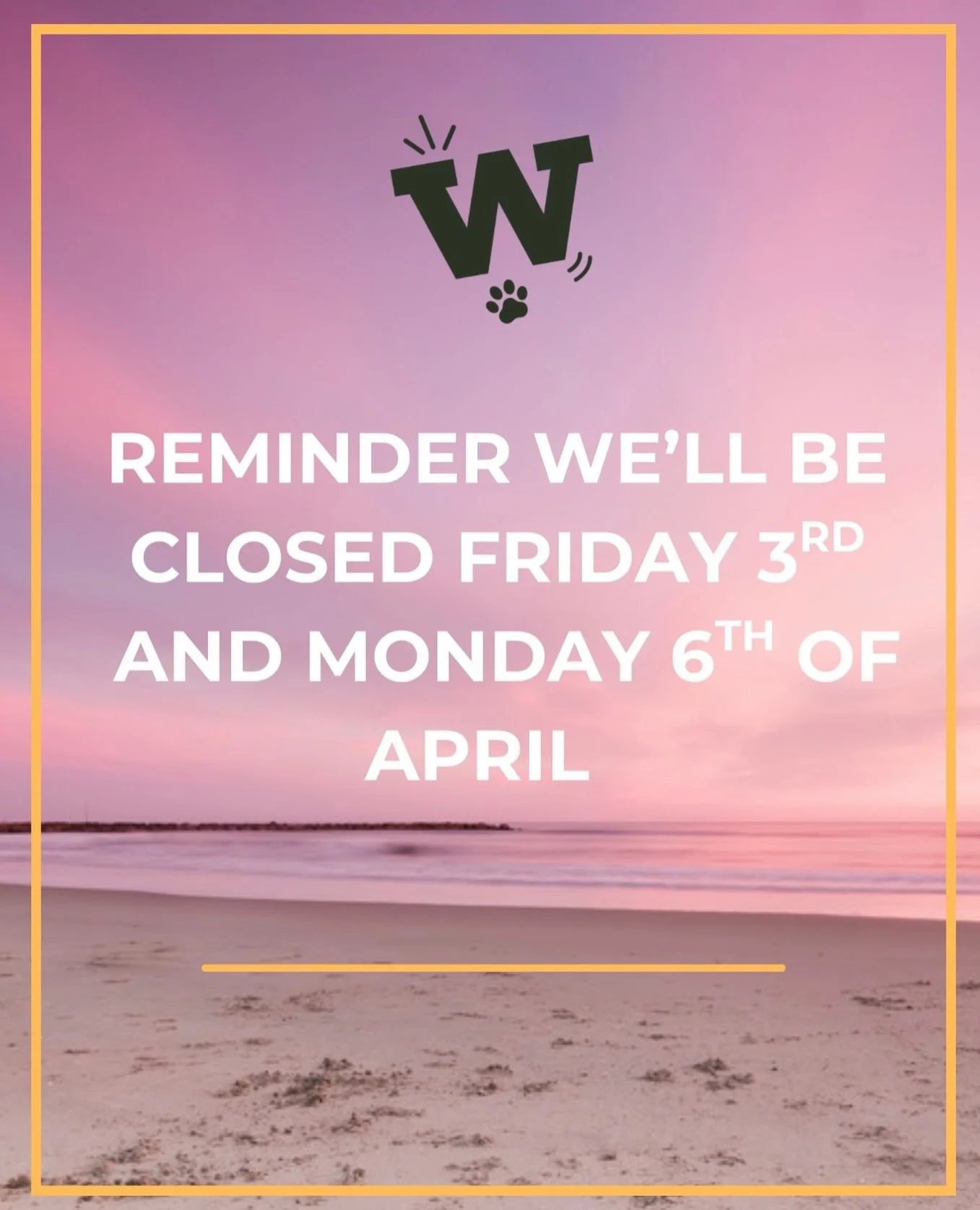 We&rsquo;re closed for the Easter Long Weekend 🐣✨✨✨

We can&rsquo;t wait to see all our pups back in action next Tuesday 🫶