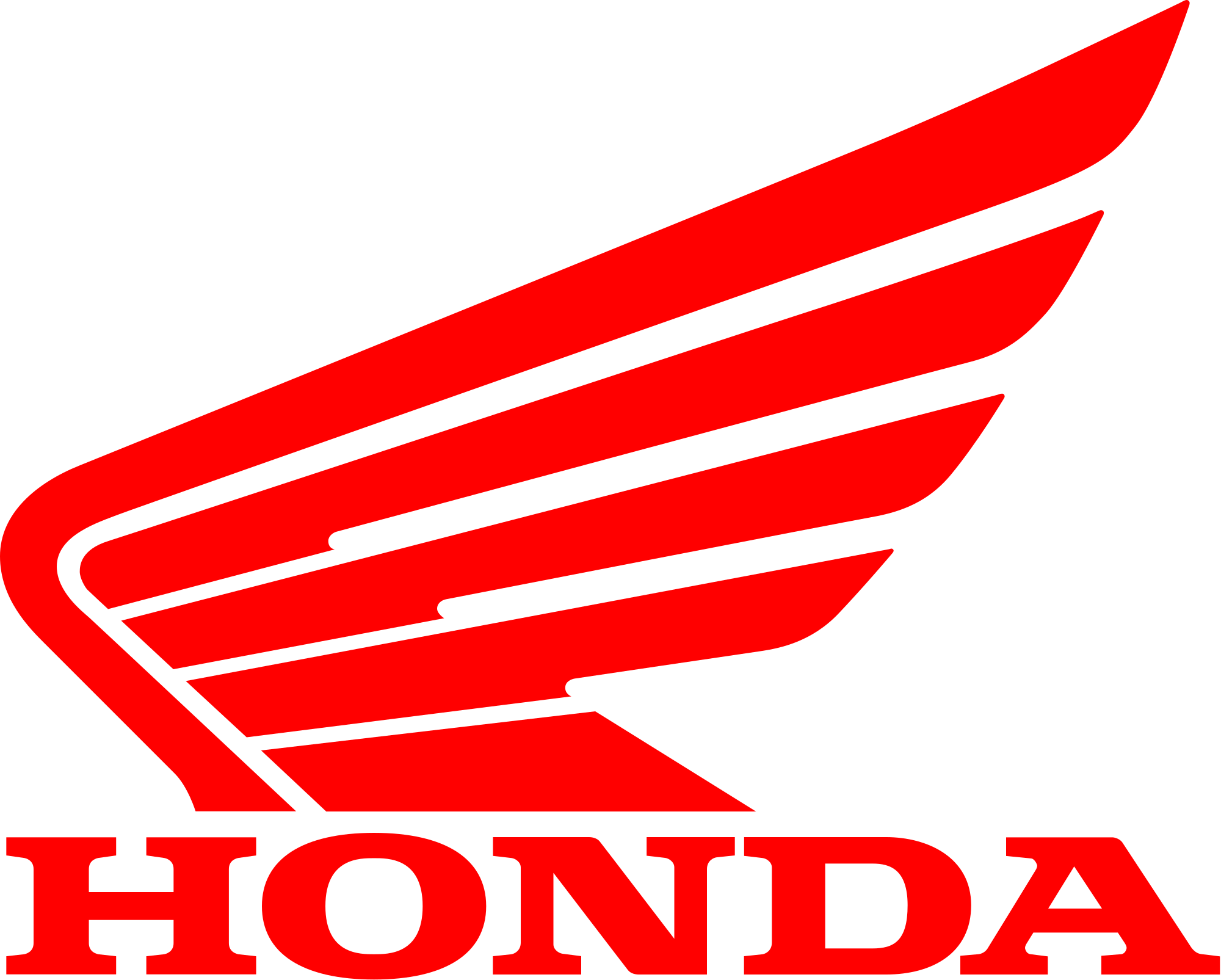 Honda logo with stylized red wing and the word 'HONDA' beneath it.