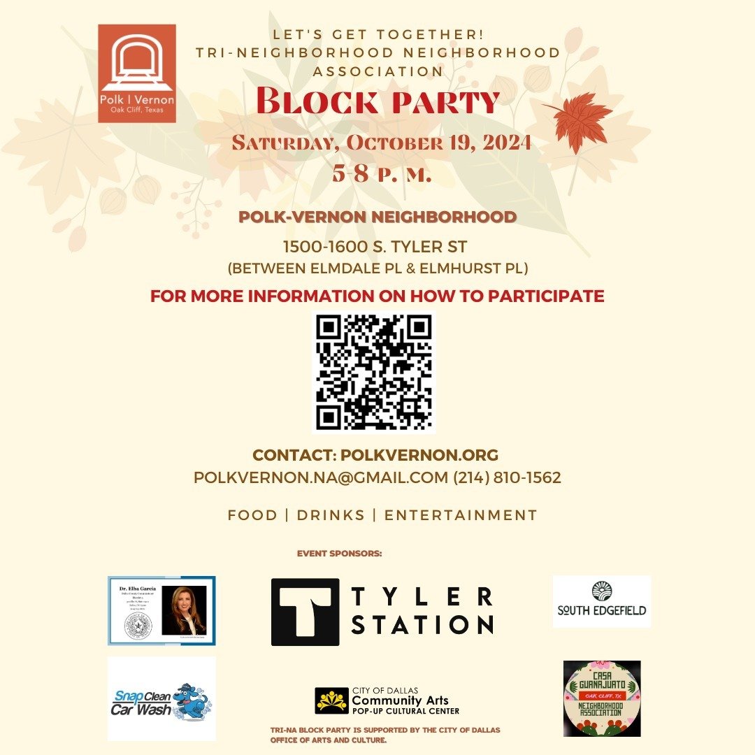 Join us for some neighborhood fun!
&iexcl;&Uacute;nase a nosotros para divertirse en el vecindario!