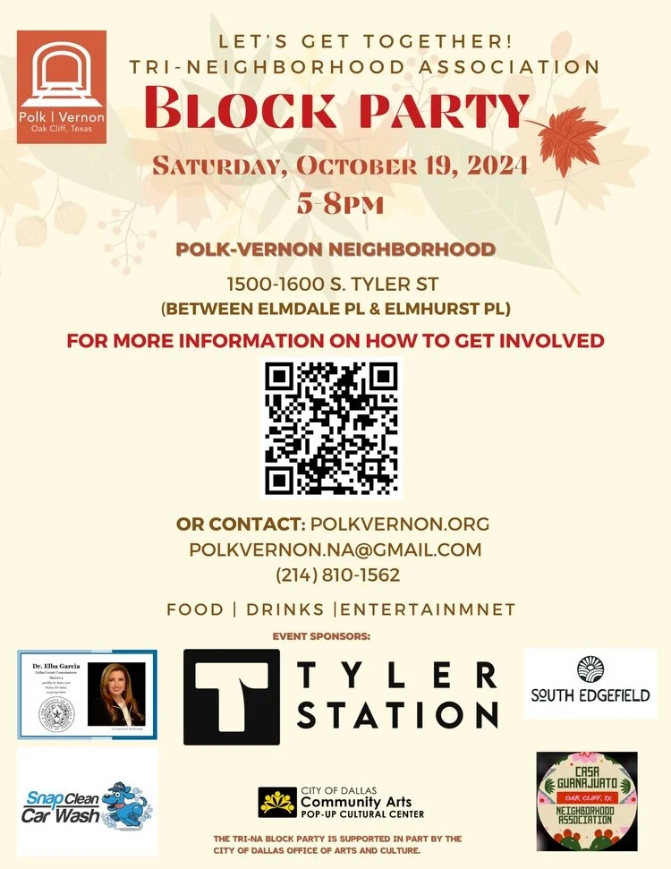 Re-posting some of our recent events! Our block party with the South Edgefield and Casa Guanajuato Neighborhoods was a huge success!