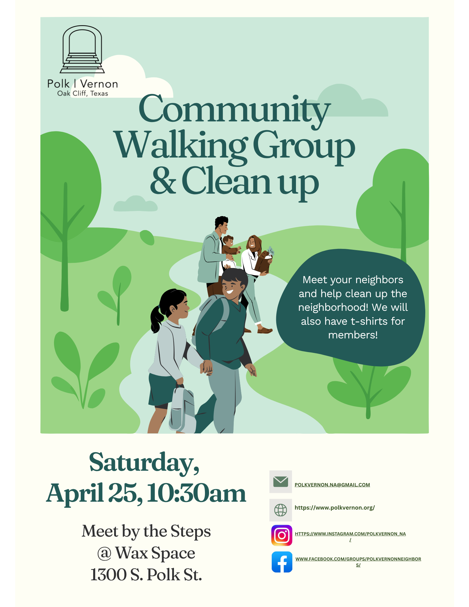 Neighborhood Walk & Community Clean Up