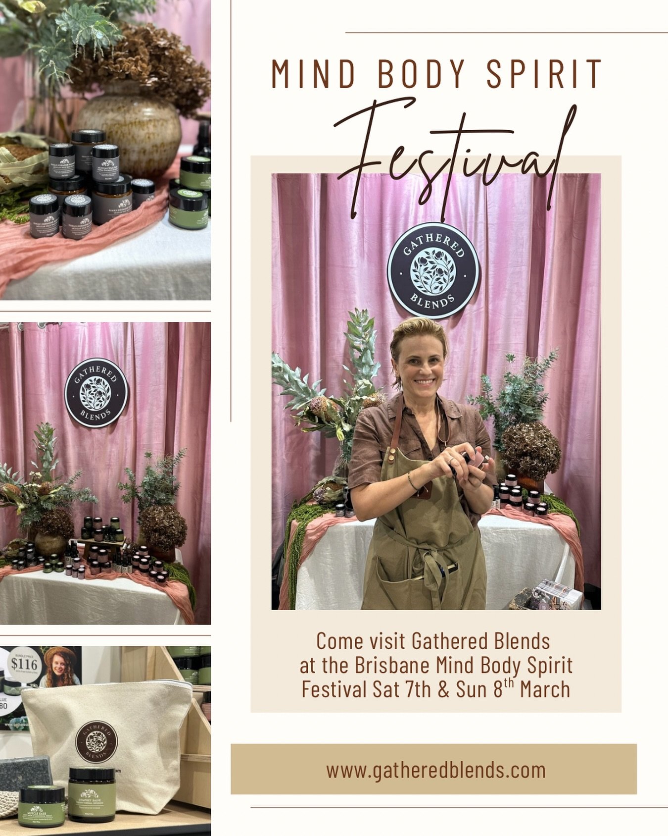 A little behind the scenes from the @mbsfestival Brisbane this weekend.

Stall is set up, blends are on display, and we&rsquo;ve already met so many lovely people from the wellness community.

It&rsquo;s been wonderful chatting with everyone about 