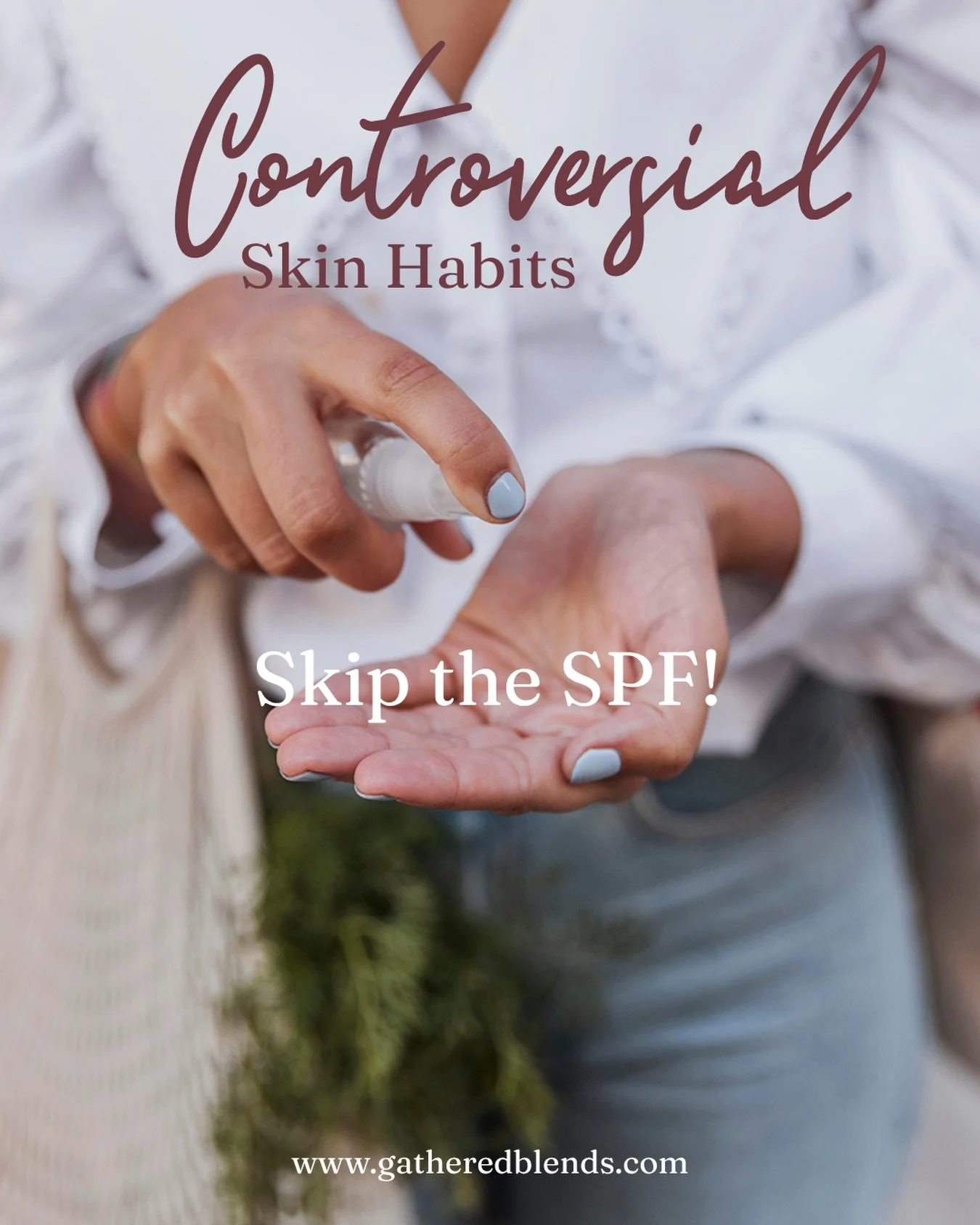 Not using SPF is one of the most controversial conversations in skincare right now.

Yes, your body needs sunlight. It supports vitamin D, mood, and your natural rhythm. And yes, some people are choosing to be more mindful about what they put on thei