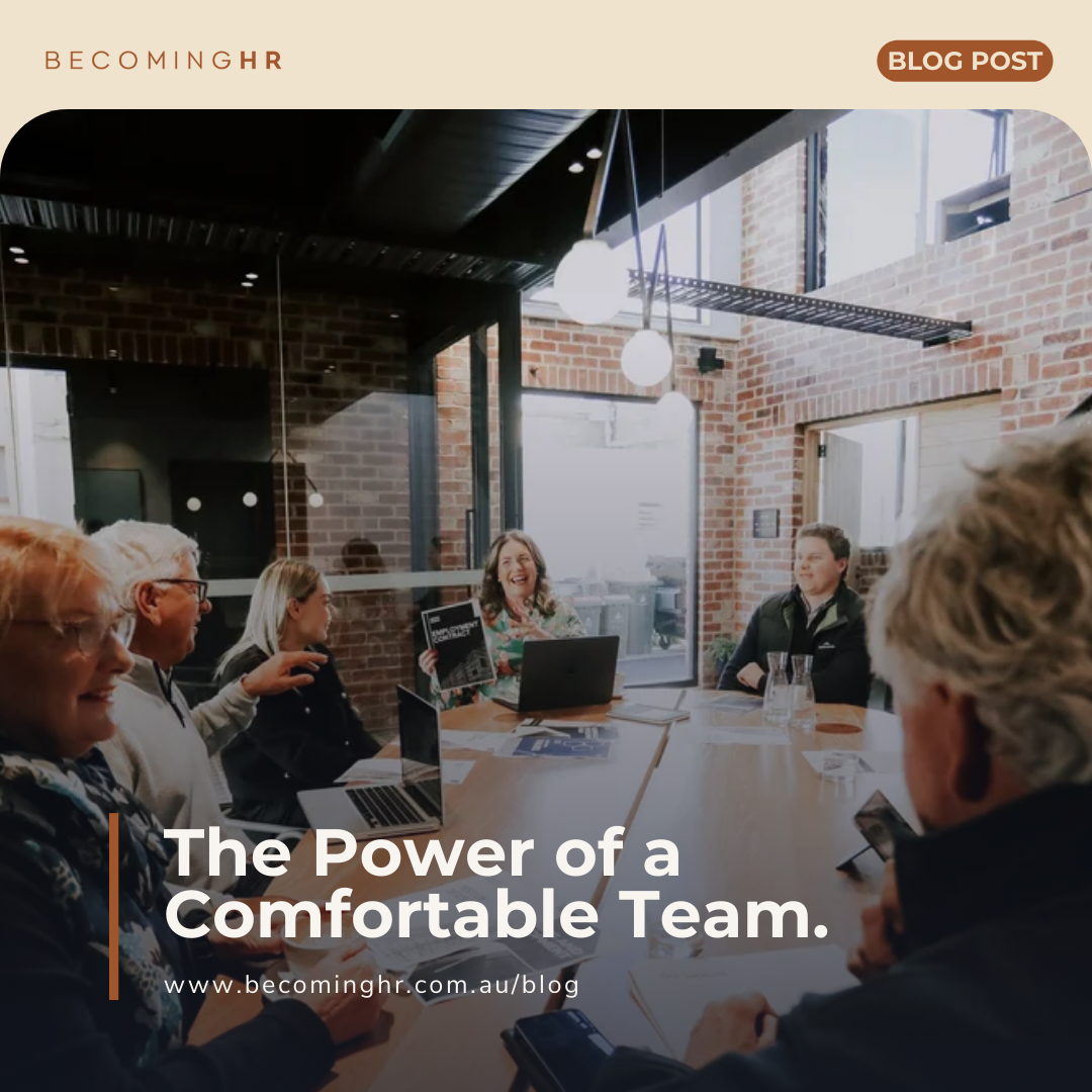 The power of a comfortable team.