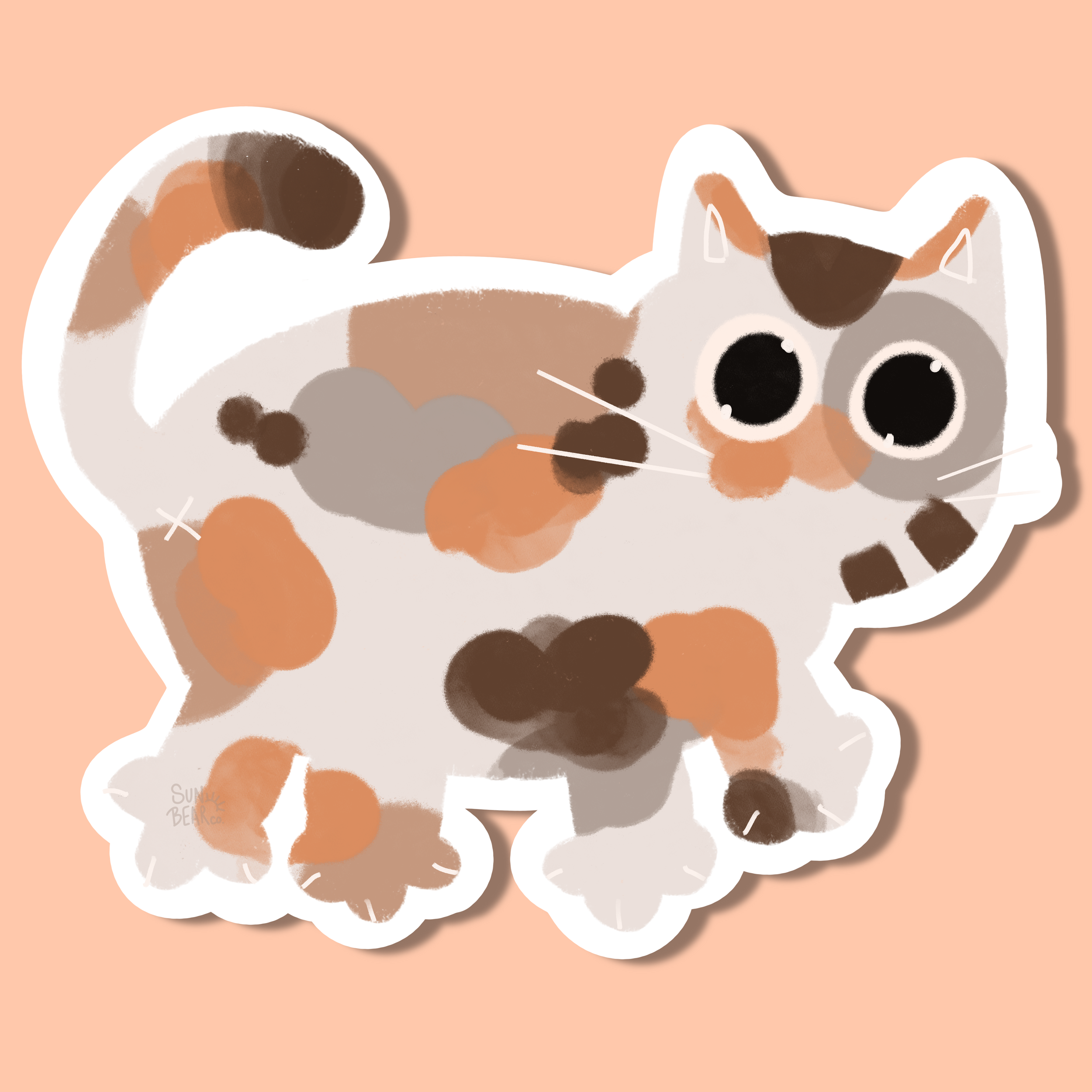 Calico Kitty Sticker