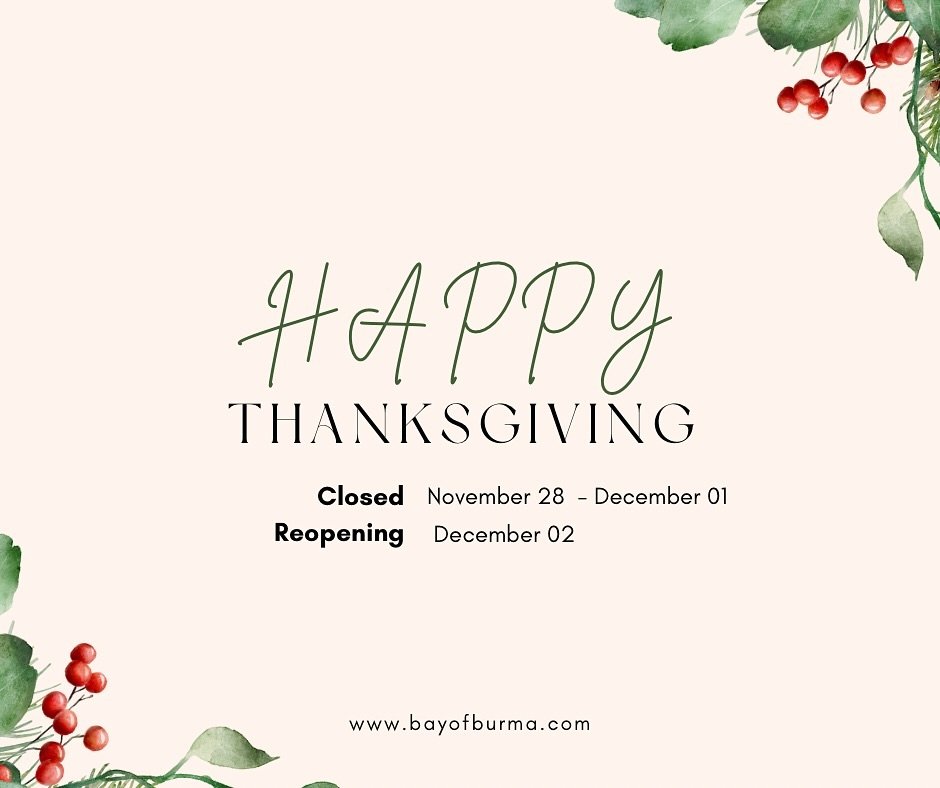 Happy Thanksgiving week everyone! ✨

We&rsquo;re taking a little break starting from November 28 to December 01 to enjoy the holiday with our loved ones.🧡

We can&rsquo;t wait to see you after the holiday week, refreshed and ready to serve you all y