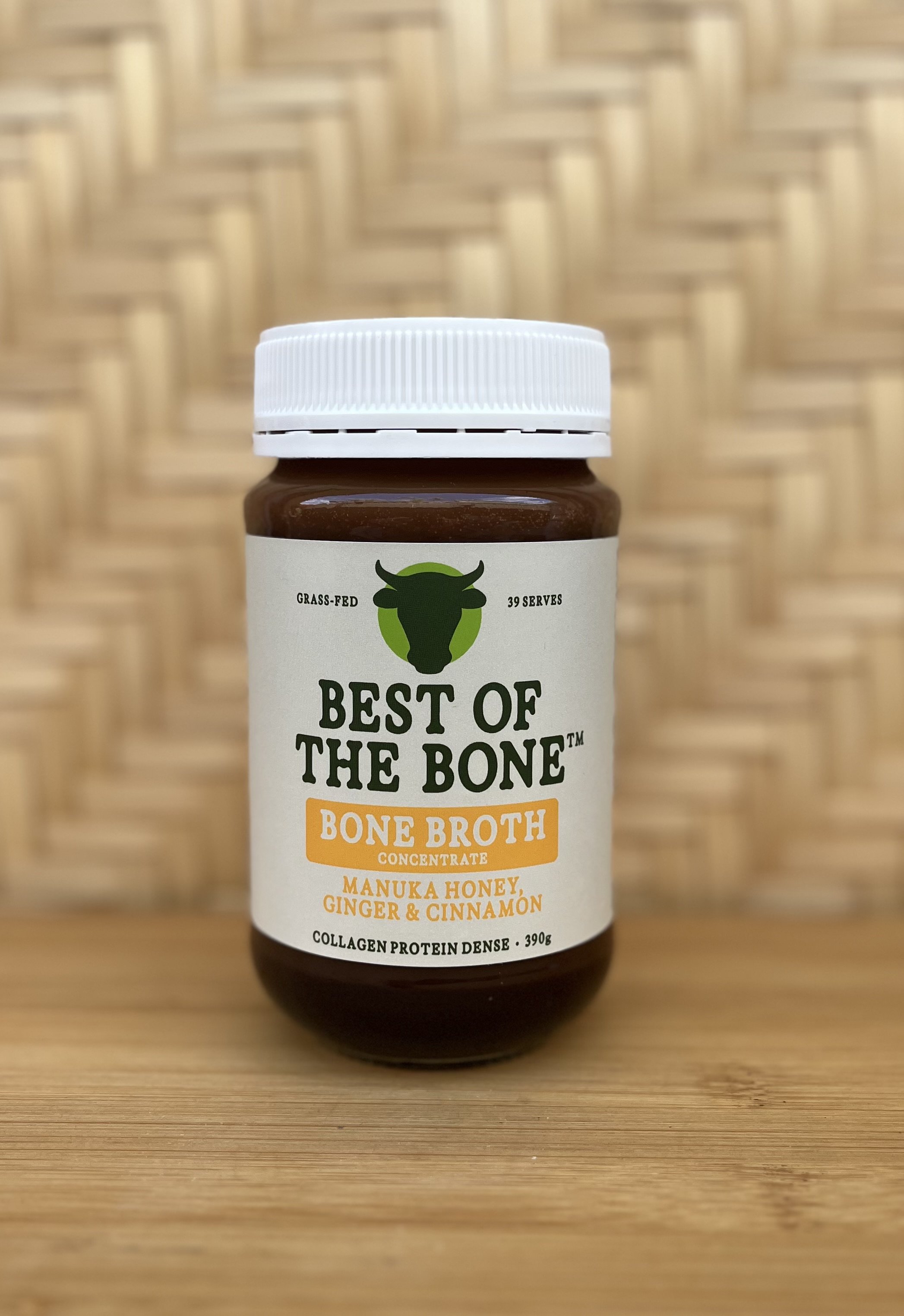 Bone Broth Manuka Honey, Cinnamon and Ginger