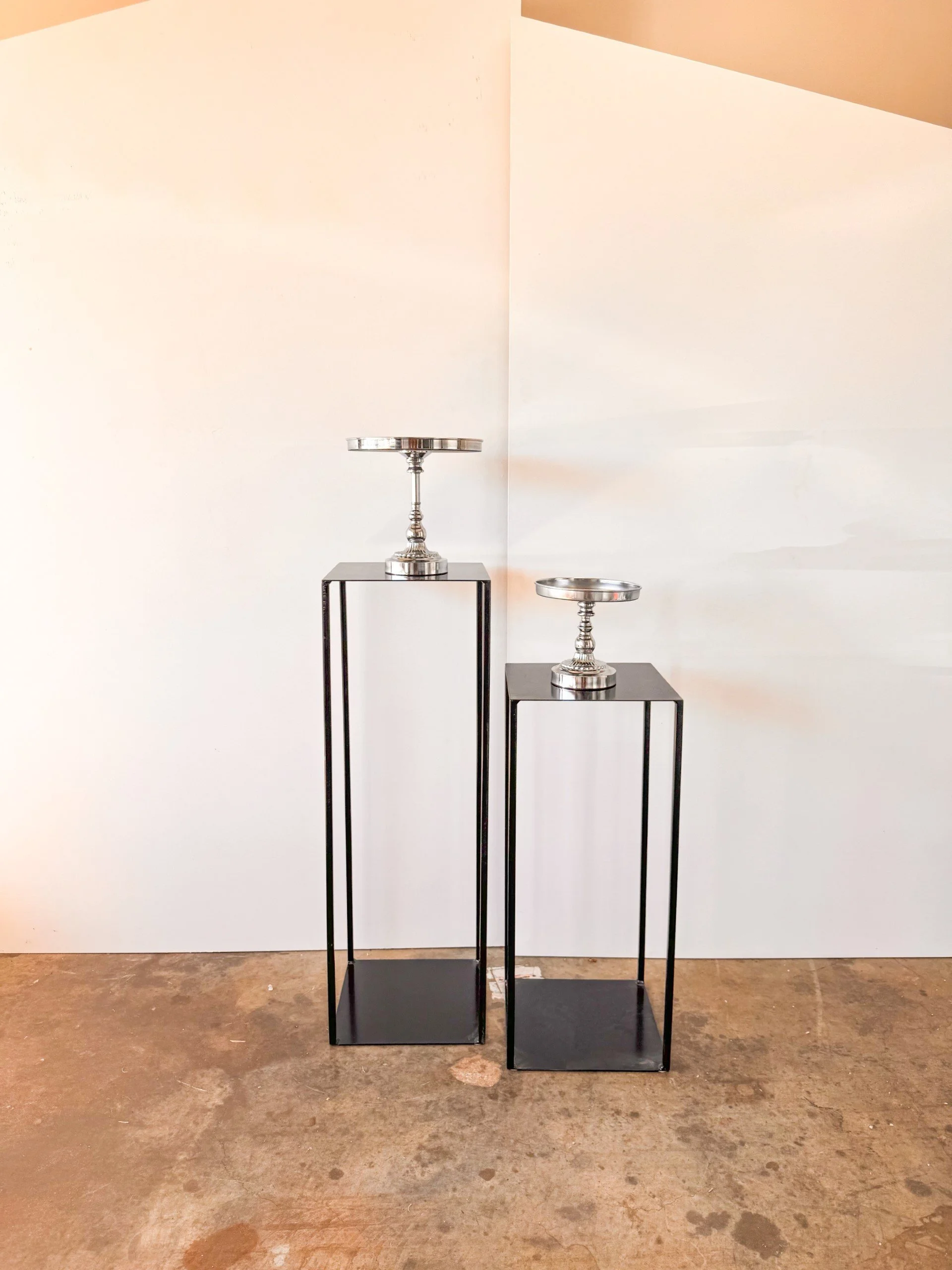 Black Cage Plinths