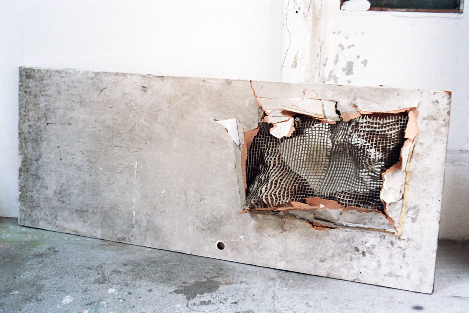 Paul Jones, 'Landscape in door,' 2005. Old door and grey board, 203 x 81.3 x 32.5 cm.