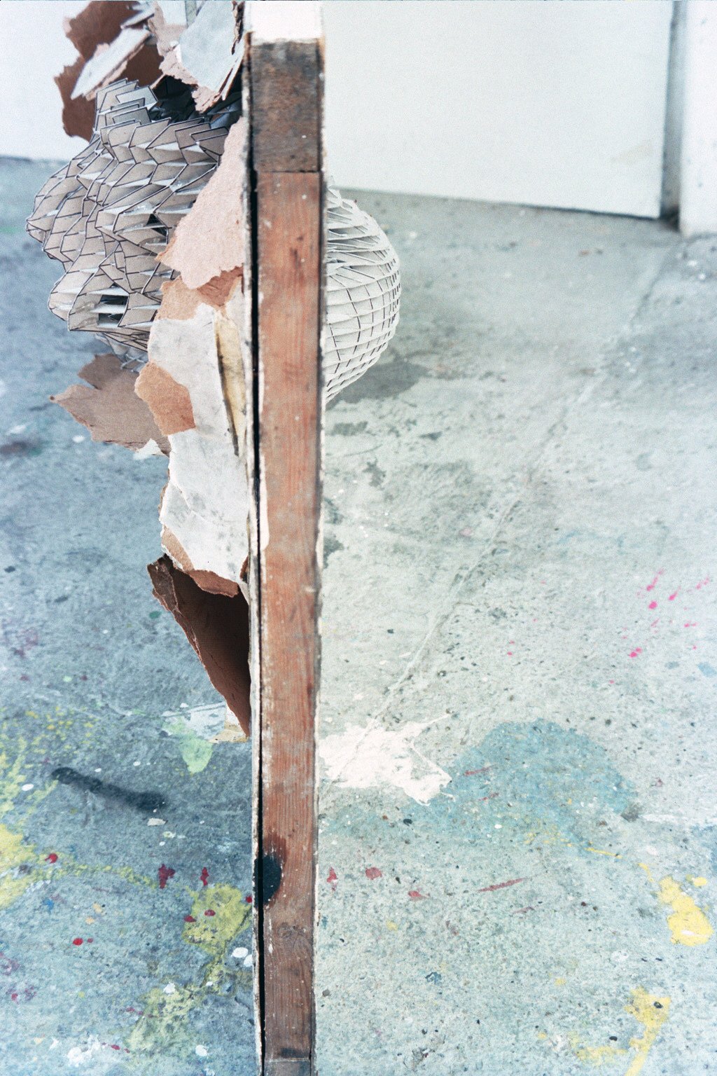 Paul Jones, 'Landscape in door,' 2005. Old door and grey board, 203 x 81.3 x 32.5 cm.