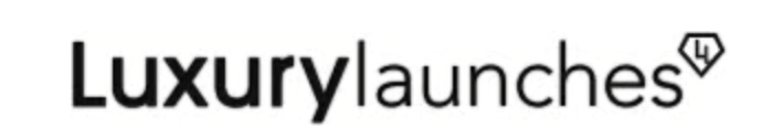 Text saying 'Luxury launches' with a diamond icon and a stylized years '14'